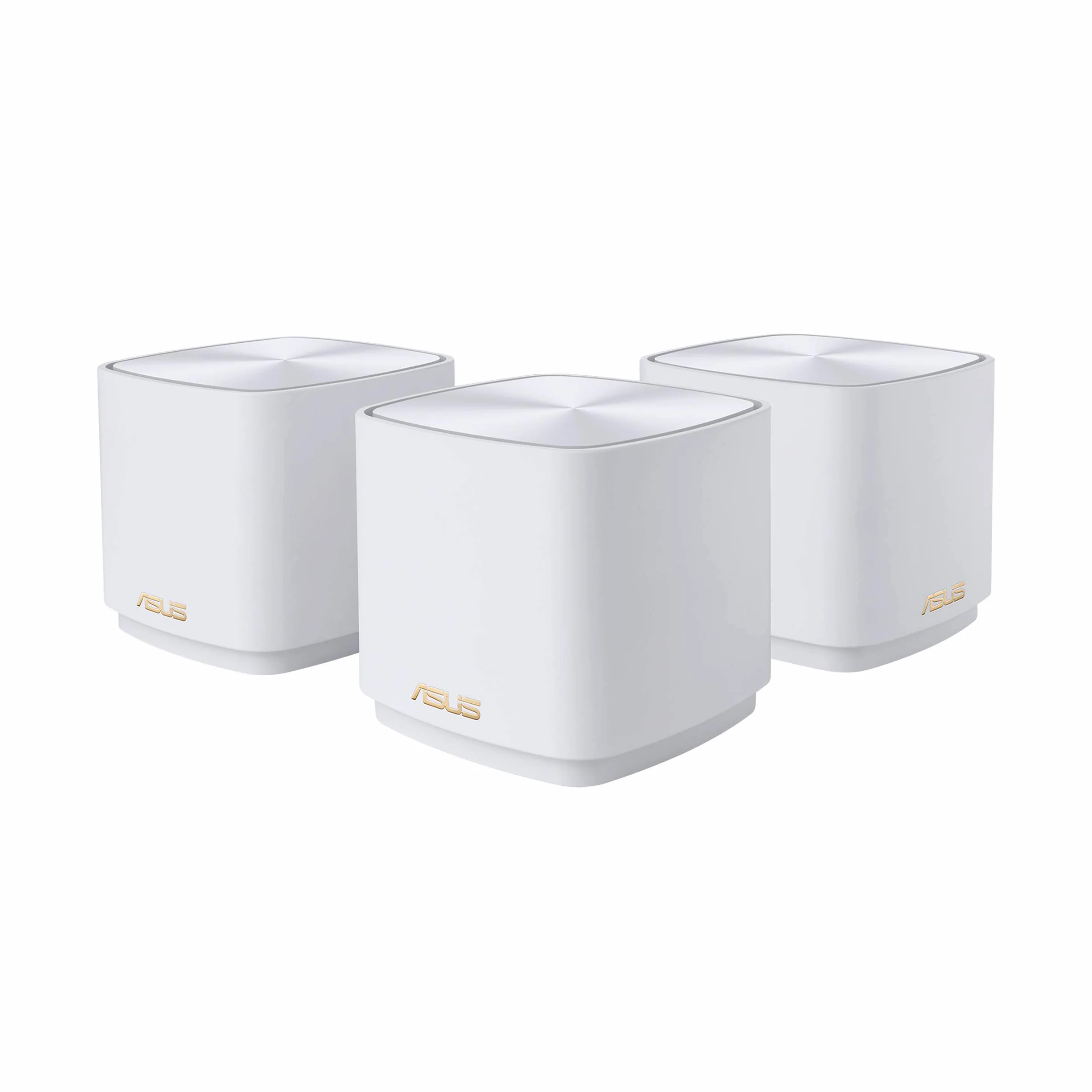ASUS ZenWiFi XD4 Plus - Per Modem Operatore e ONT, Sistema Mesh WiFi 6 AX1800, fino a 445 m², AiMesh, AiProtection, Parental control, Router App, 3 Pezzi, Bianco