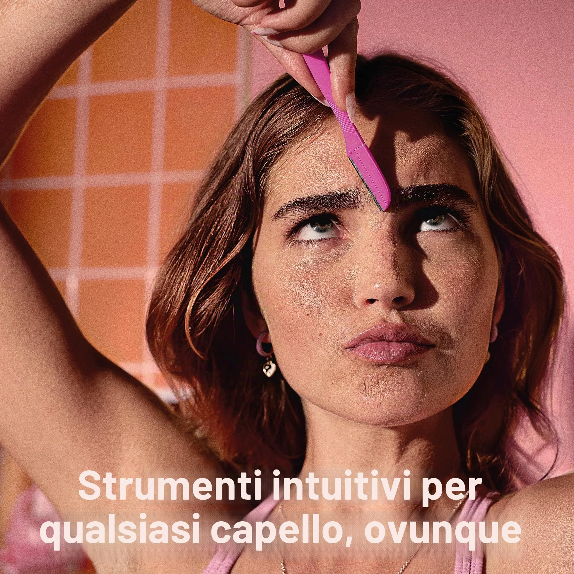 Wilkinson Sword Eyebrow Shaper - Rasoi Per Epilazione Sopracciglia E Viso Donna - 3 Unità, Rosa, 20 G
