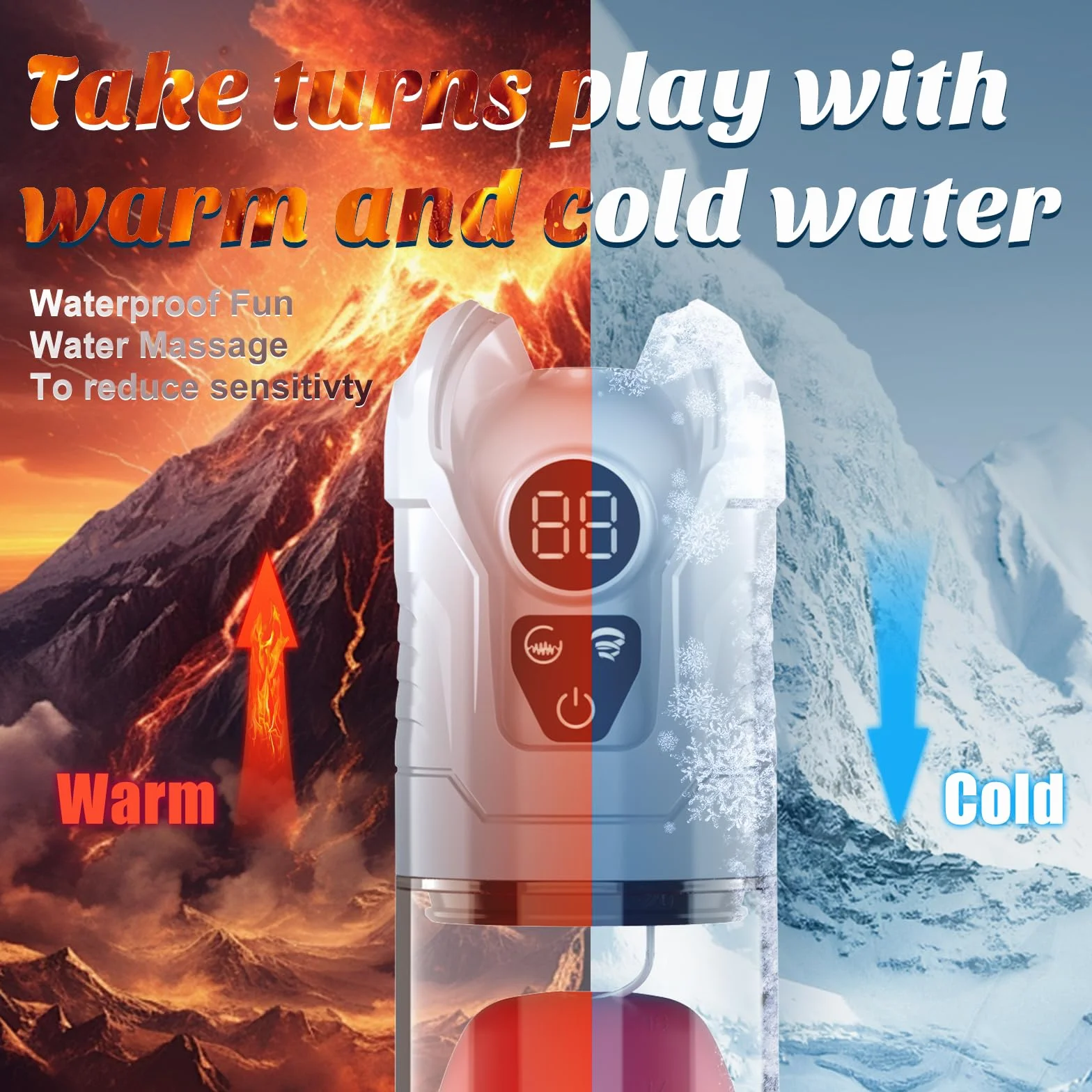 Masturvatore per Uomo Pompa Pene Automatico 4-IN-1 Allungamento Sex Toy 5+7 Modalità Vacuum Device