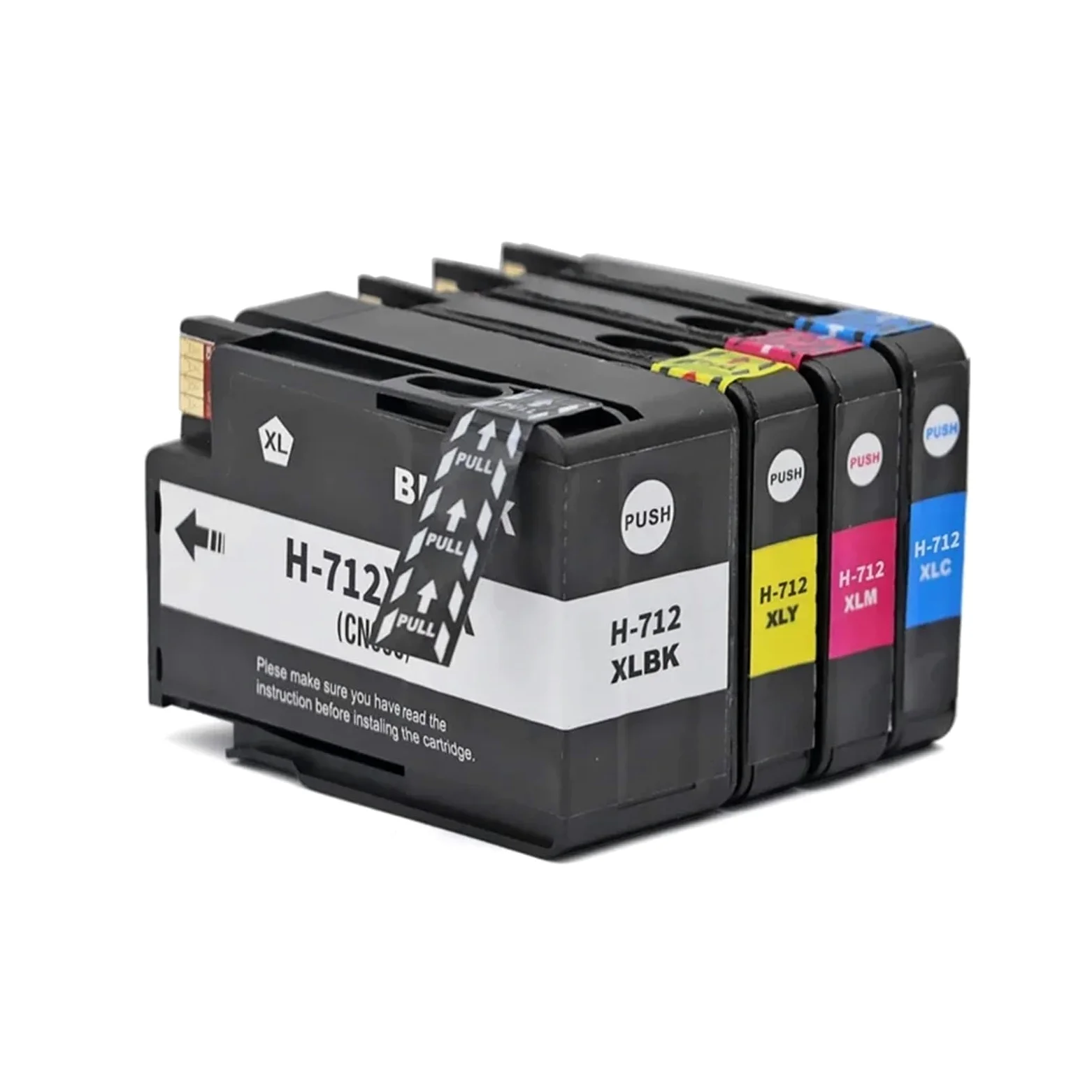 Cartucce d'inchiostro 712XL compatibili for HP DesignJet T210 T230 T250 | T630 T650, capacità XL, fornitura inchiostro, stampa di grande formato