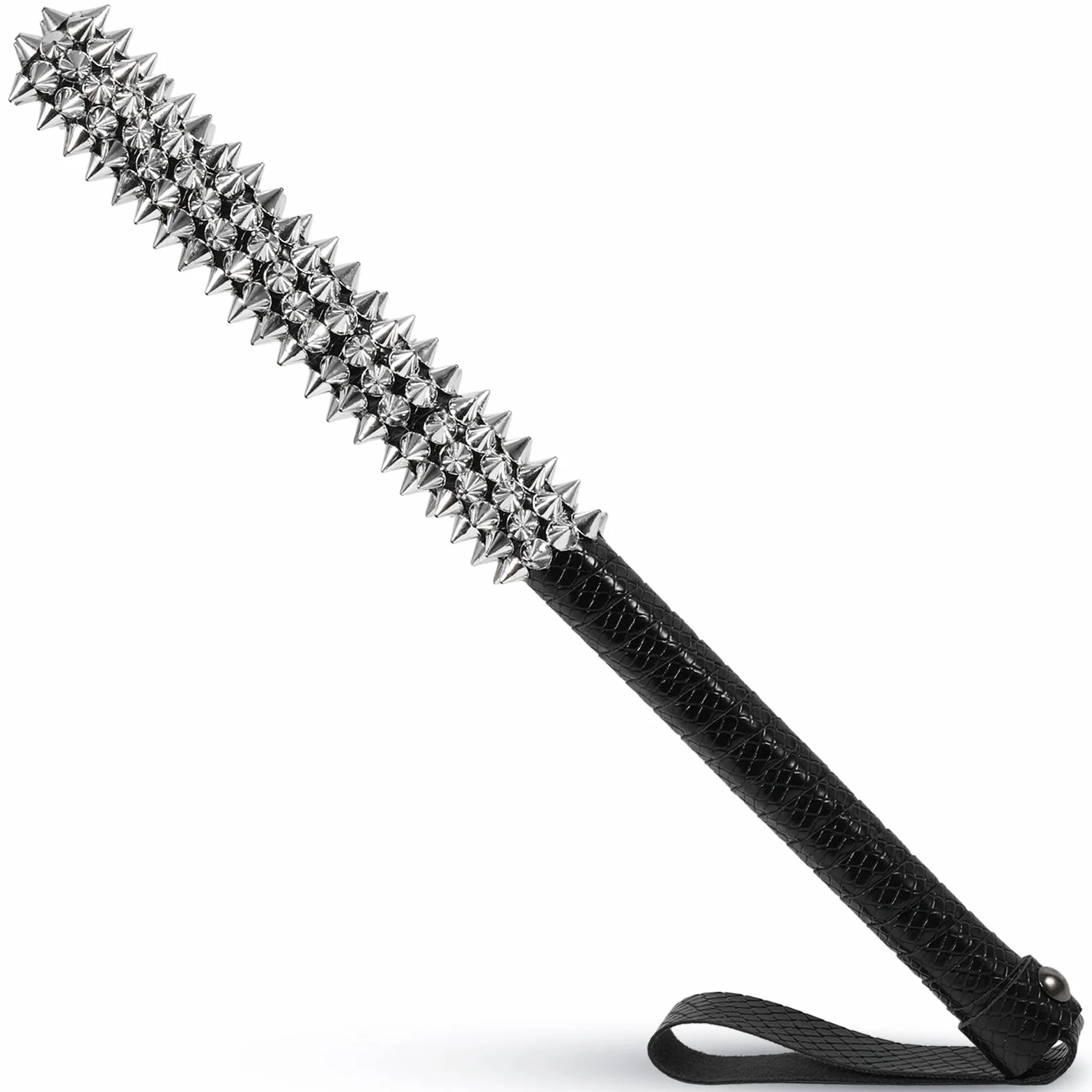Bondage Flogger Finta Pelle Frusta Con Borchie Per Adulti