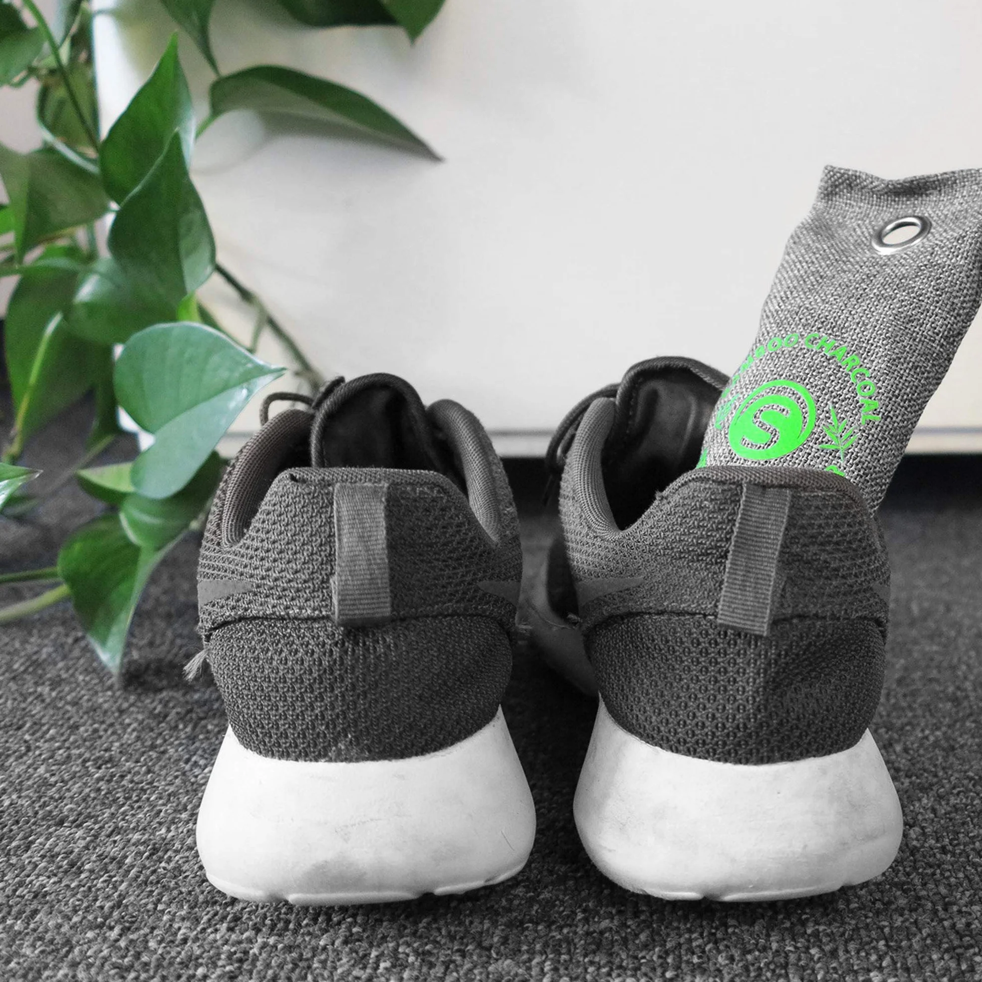 Sacchetti Antiodore Scarpe Carbone Attivo Naturale Riutilizzabile 2 Pezzi