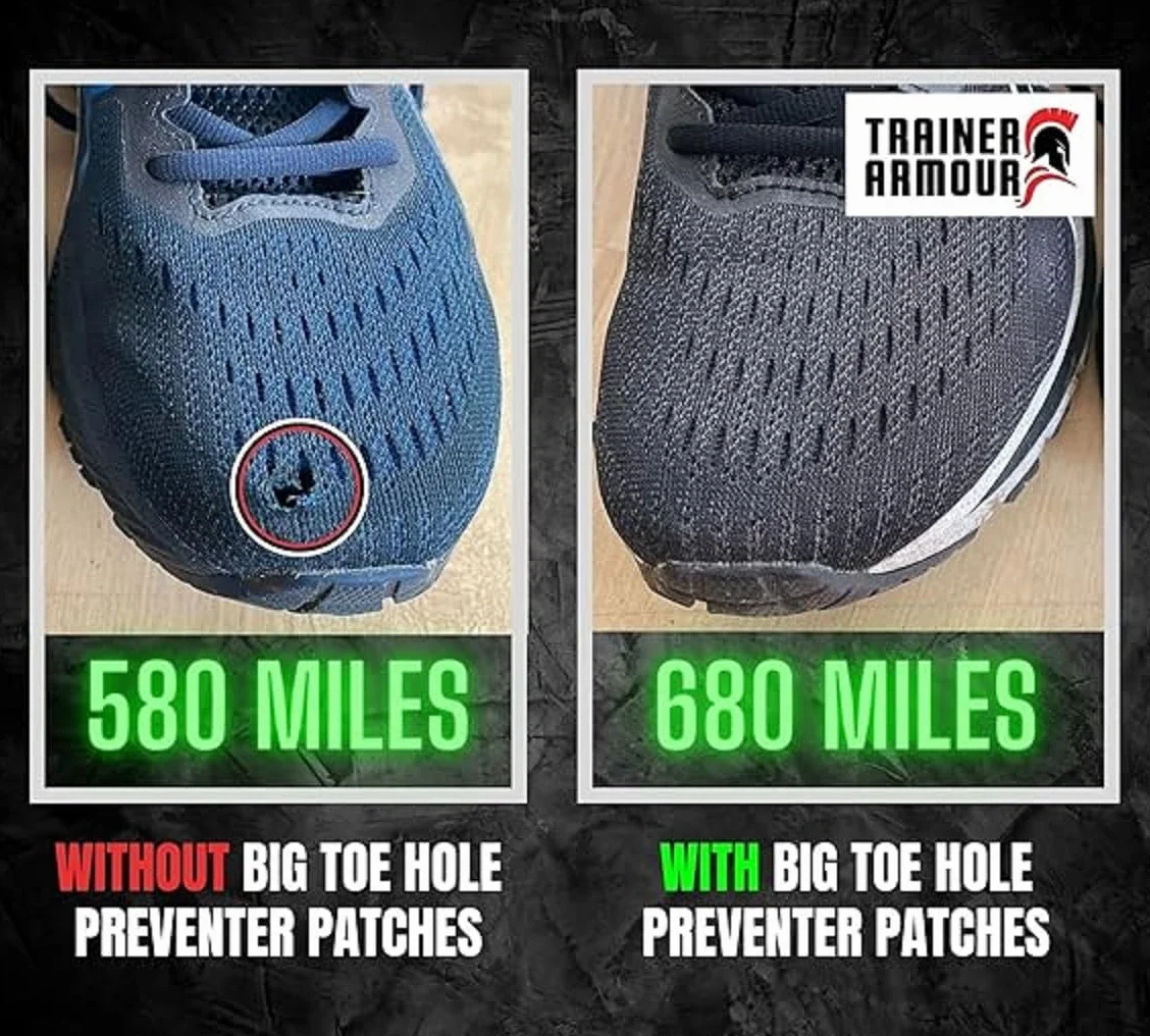 Toppe autoadesive per scarpe da corsa protezione fori dita dei piedi
