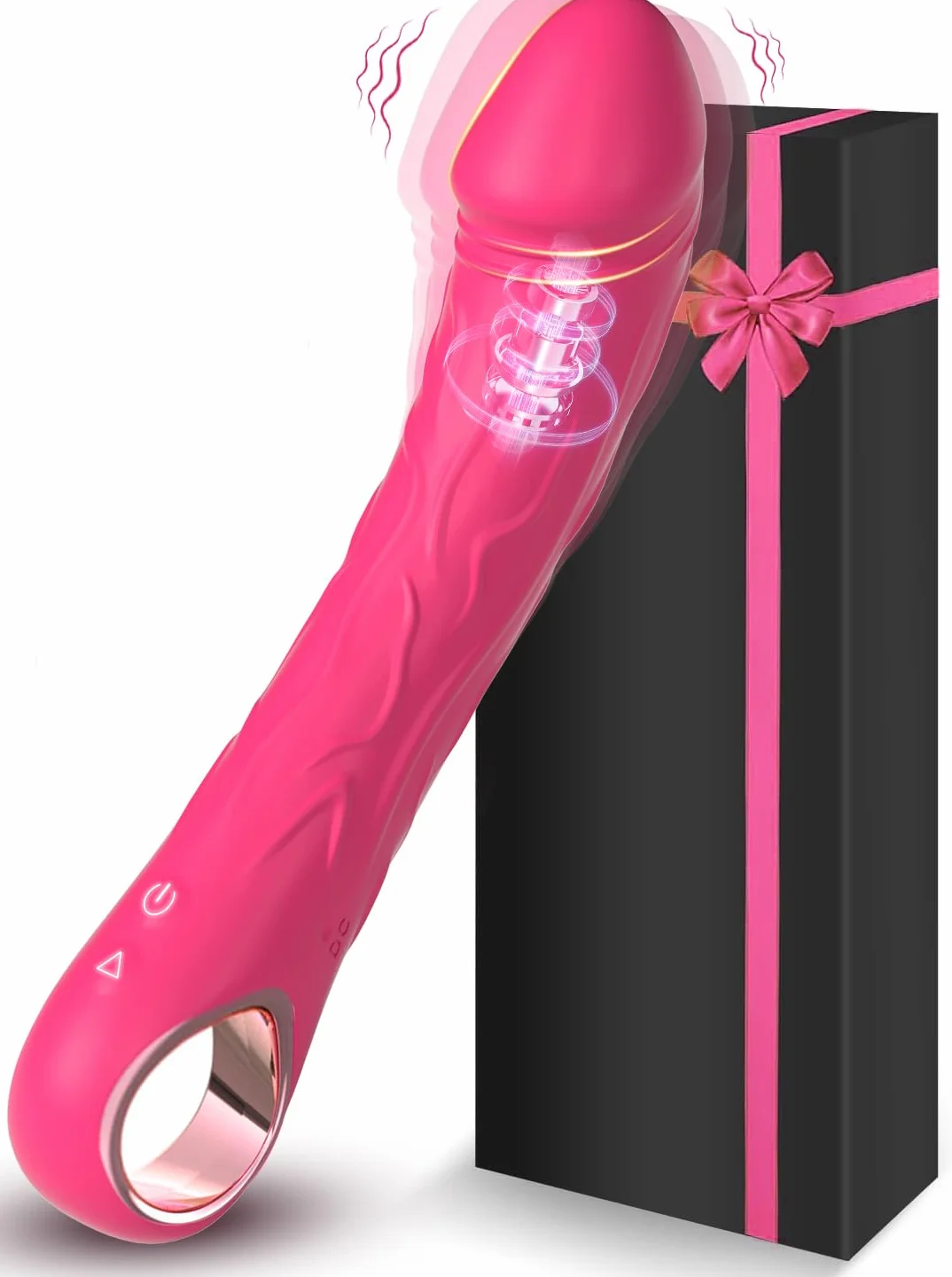 Sexytoysys Vibratore per Donna Clitoride 10 Modalità Dildo Realistico Stimolatore
