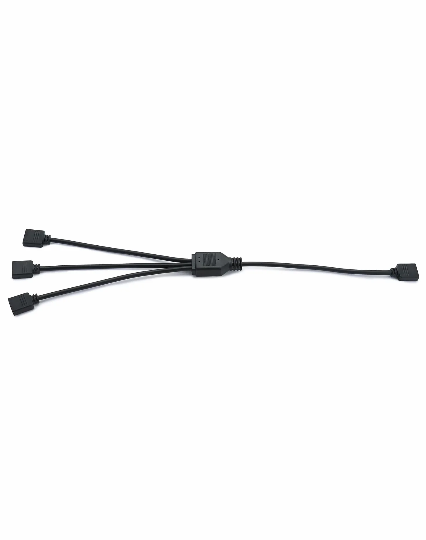 QWORK® Cavo splitter ARGB, 5 V, 3 pin, splitter argb, 1 presa su 3 spine, 30 cm, per dissipatore CPU e ventola ARGB 5 V