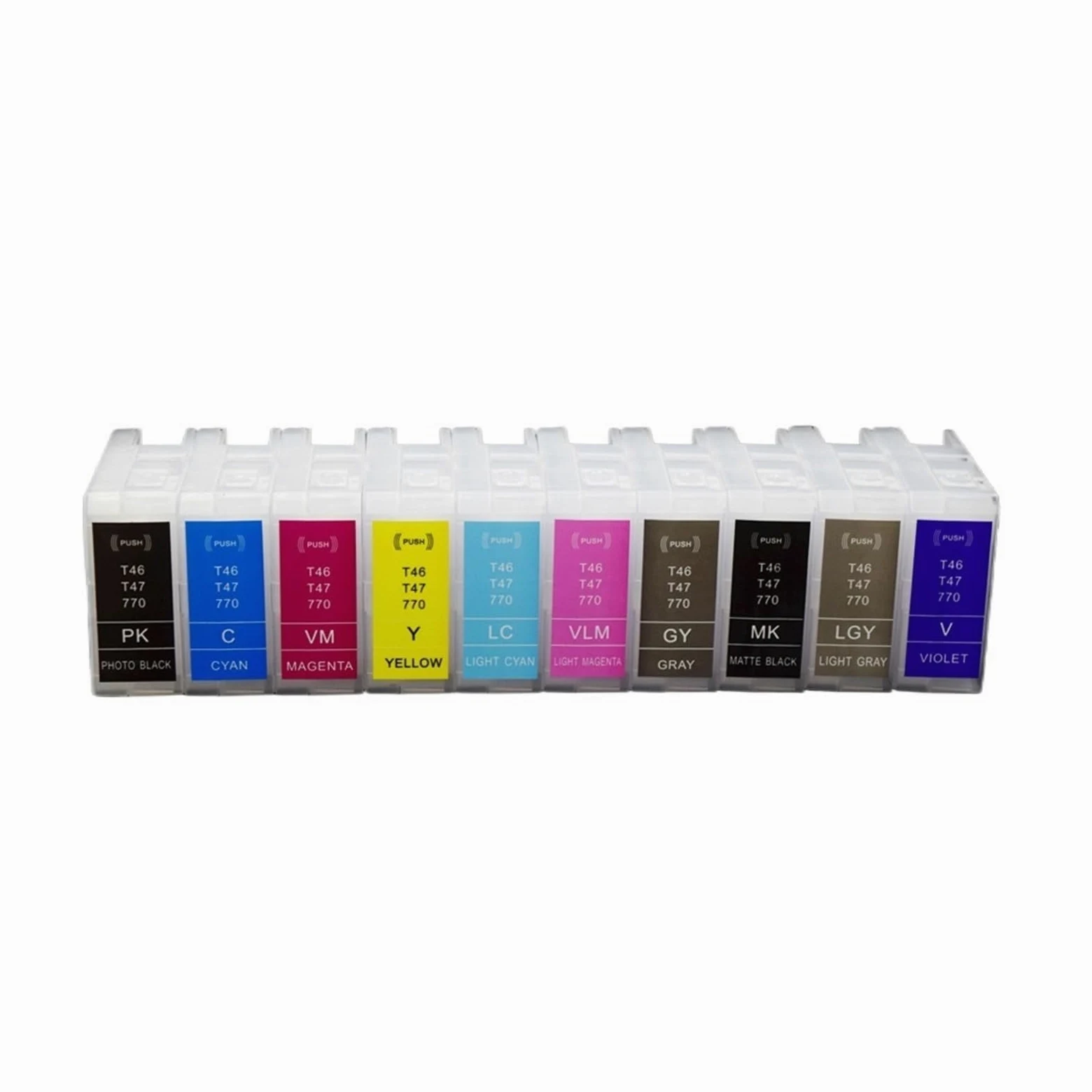 Compatibile con Epson, T46S T47A Cartuccia Inchiostro P700 P900 | SC-P700, SC-P900, P700, P900, Senza chip, Cartuccia d'inchiostro ricaricabile, Stampante
