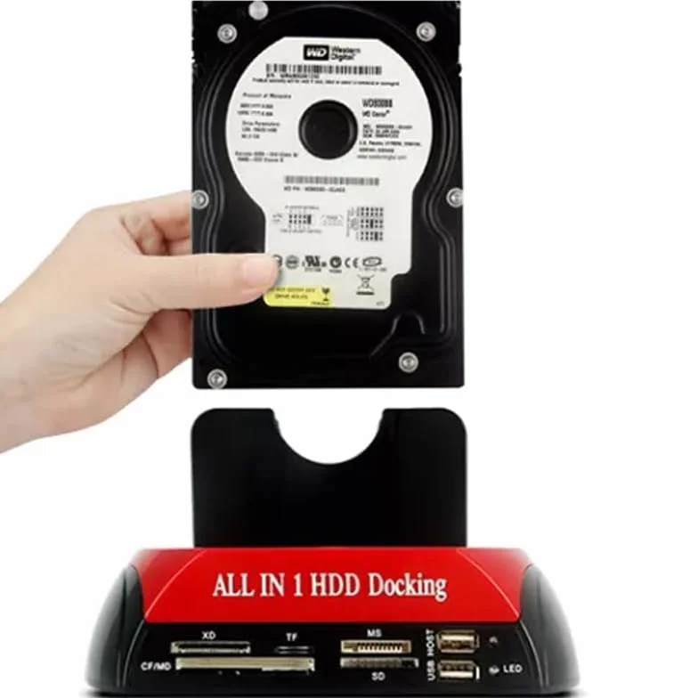 Retoo Docking Station SSD/HDD 2.5 3.5 Pollici USB 3.0 a IDE SATA I/II/III Dual-Bay Hard Disk cloni offline backup OTB