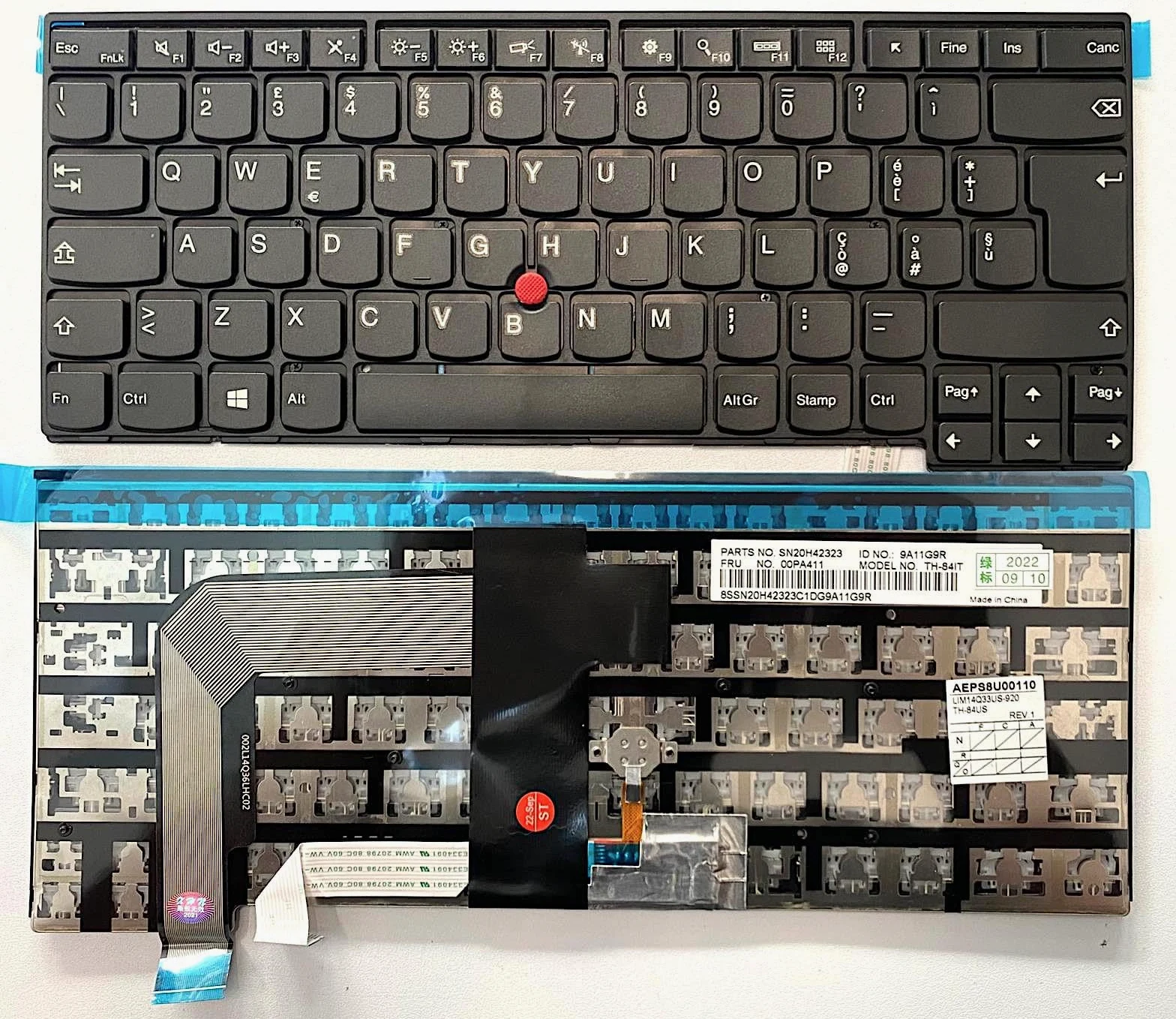 INFOELETTRONICA LO STORE DELLA CONVENIENZA E QUALITA' Tastiera Italiana per Lenovo THINKPAD T460S T470S con Trackpad