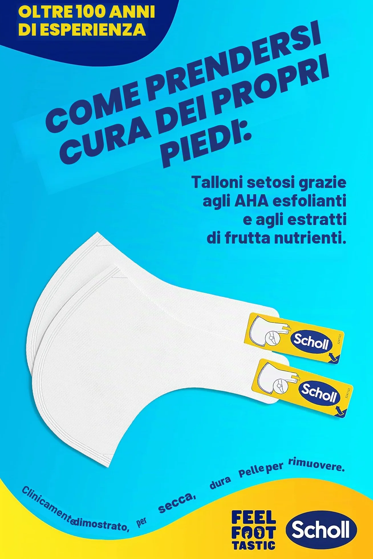 Scholl Maschera per rimozione dei calli – calzini per piedi morbidi