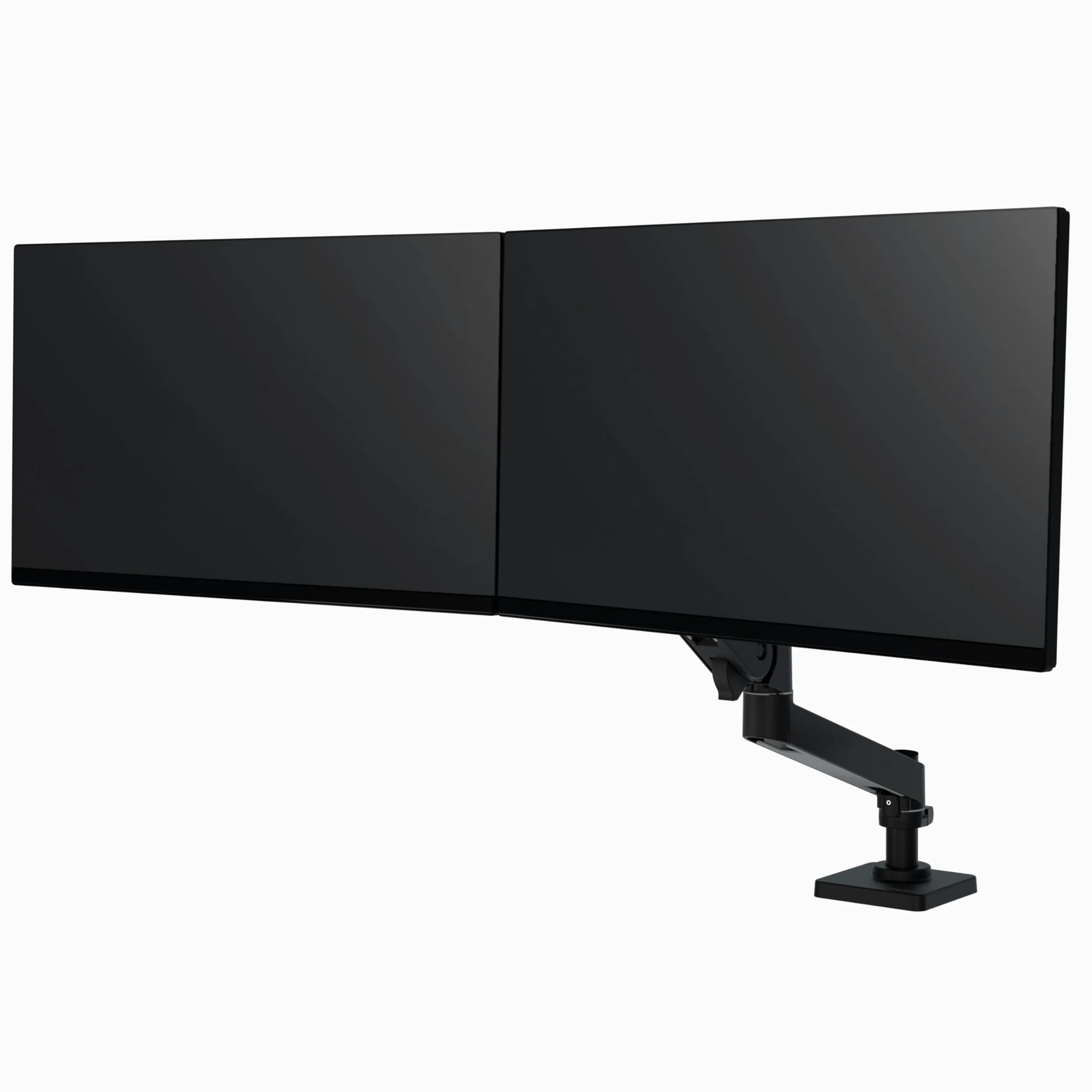 Ergotron – LX Pro Premium Dual Direct Monitor Braccio, VESA Supporto da tavolo – per 2 monitor fino a 27 pollici, 4,1 kg ciascuno – Nero opaco