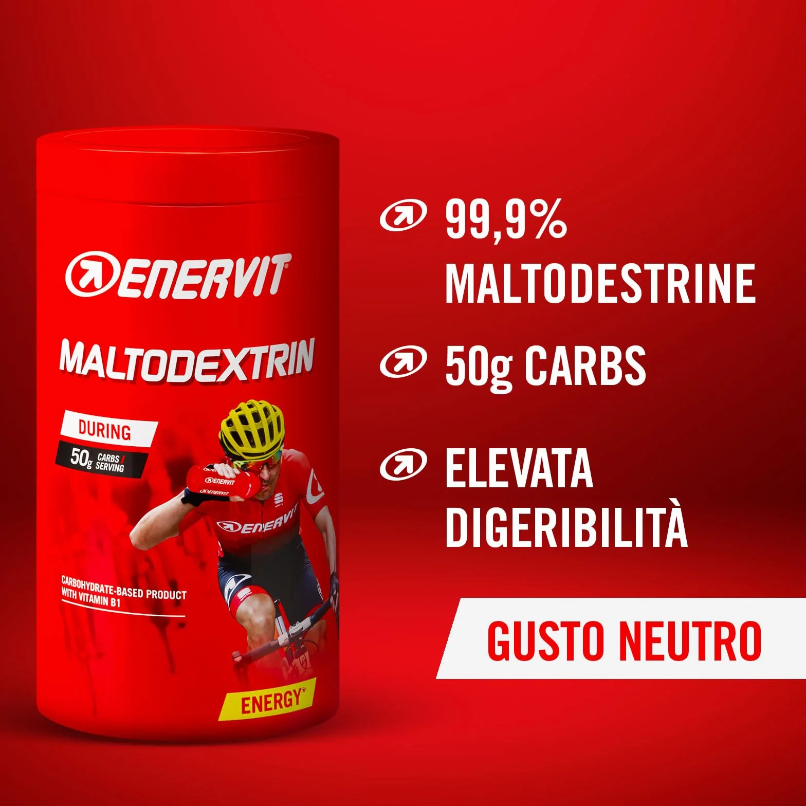 Enervit Maltodextrine Integratore Energetico 99,9% Maltodestrine Insapore 450g