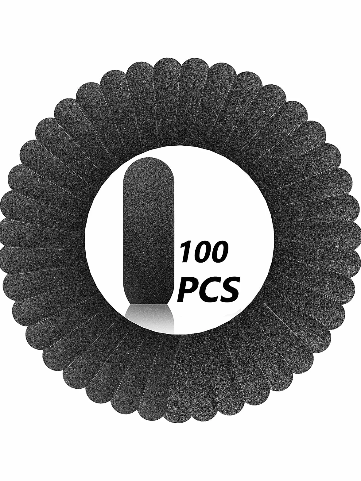 EBANKU 100pcs Ricariche Carta Vetrata per File Pedicure, Lima Strumenti Piedi, Carta Abrasiva Raspa