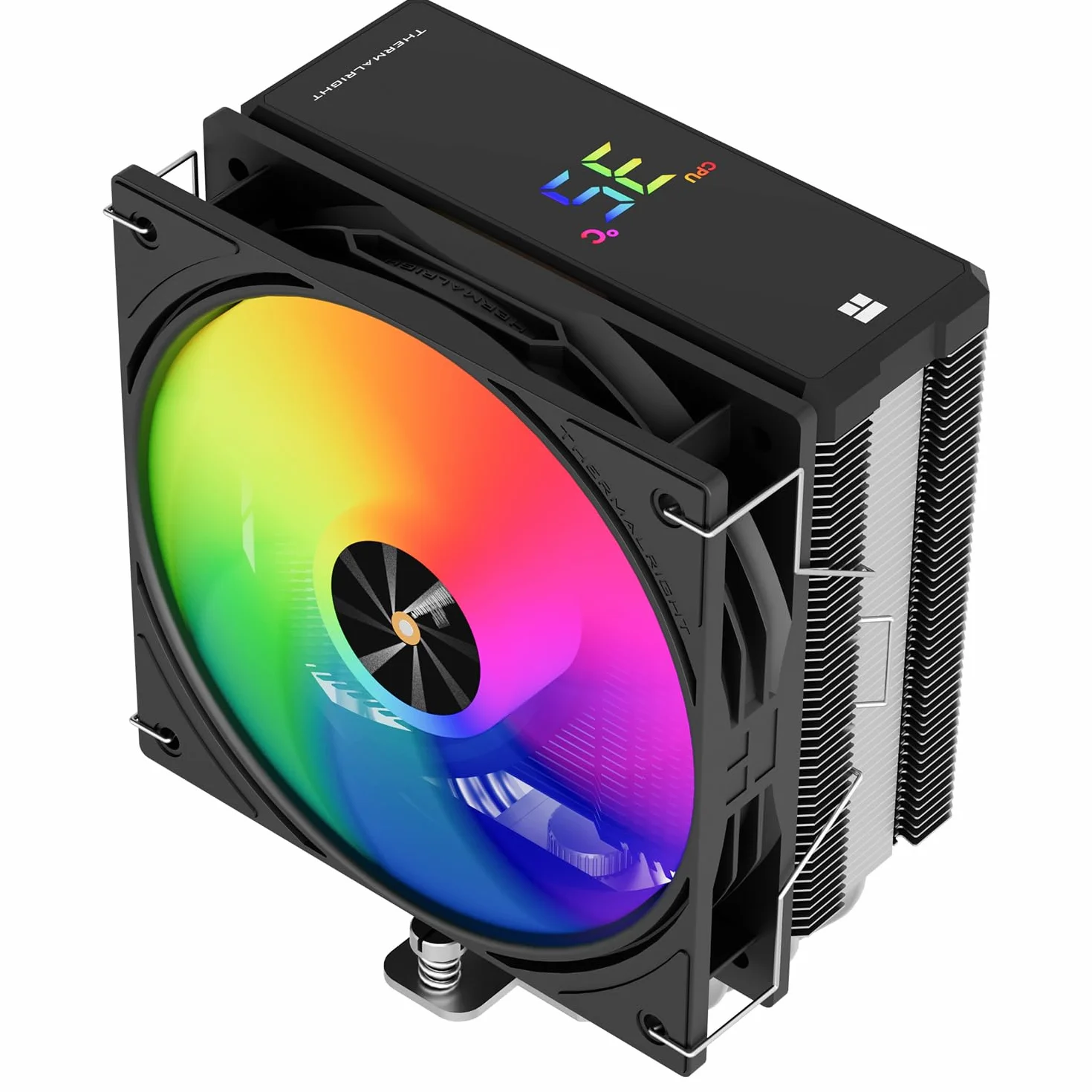 Thermalright Assassin X 120R - Raffreddatore digitale ARGB Black per CPU Top Cover, TL-P12-S PWM Quiet Fan CPU, supporto AM4/AM5, Intel LGA1851/1700/1150/1151/1200