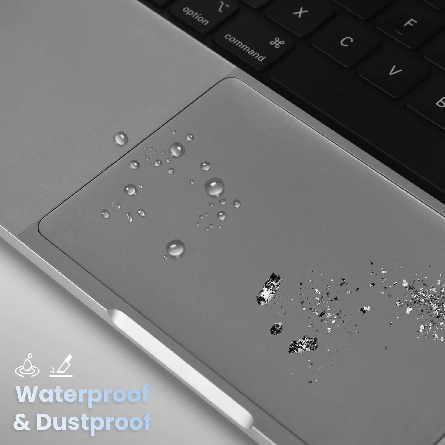 Palm Rest Cover Skin compatibile con MacBook Pro 2025 2024 2023 14" M4 M3 Chip A3112 A3401 A3185 A2992 A2918 Trackpad Protector Touch Pad Cover Skin, MacBook Pro 14" Accessori, Trasparente (4 pezzi)