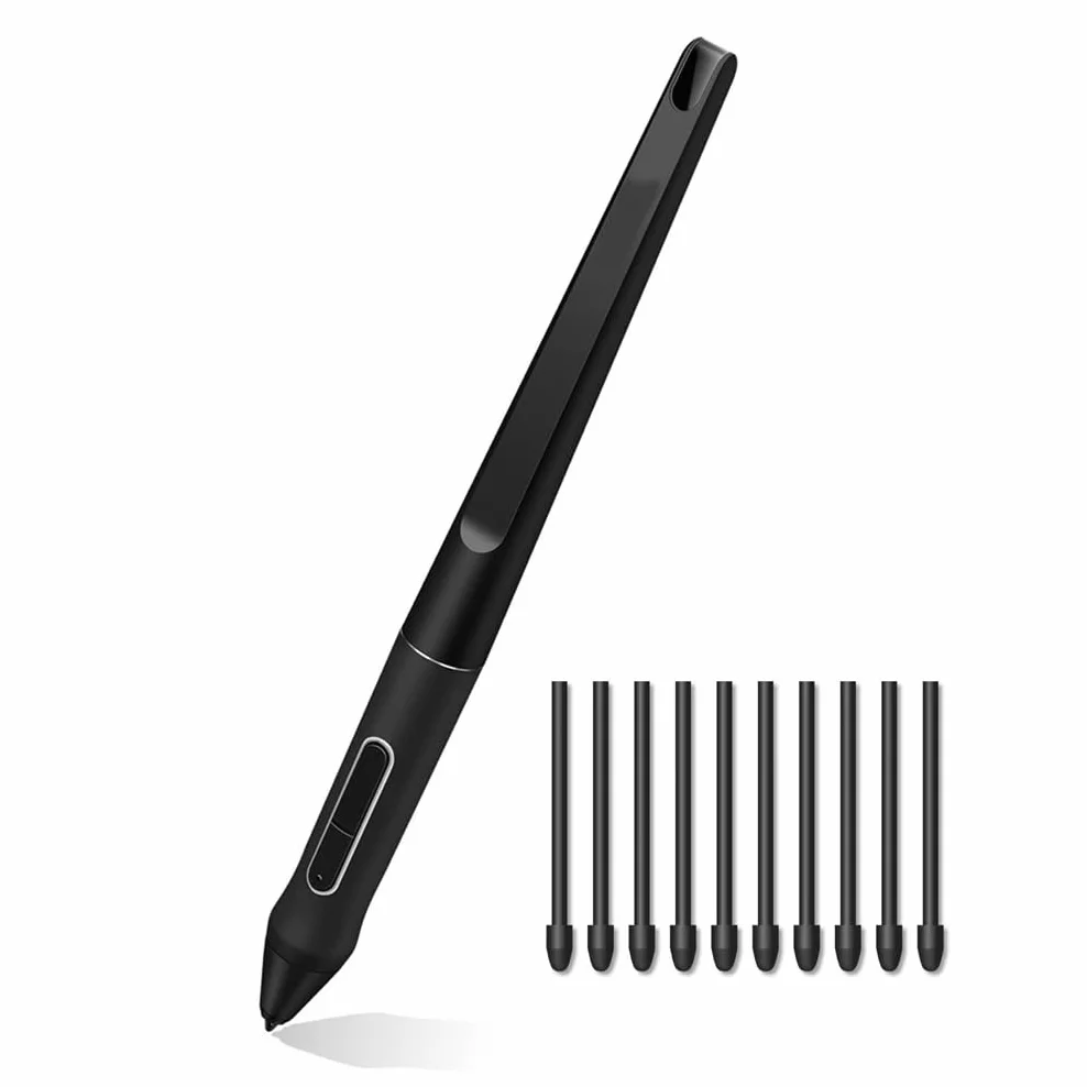 Penna stilo PW517 con 10 pennini compatibile per disegno Huion per Kamvas 13 Kamvas Pro 24 Kamvas 22 Kamvas 22 Plus Pen senza batteria 8192 penna a pressione PW517