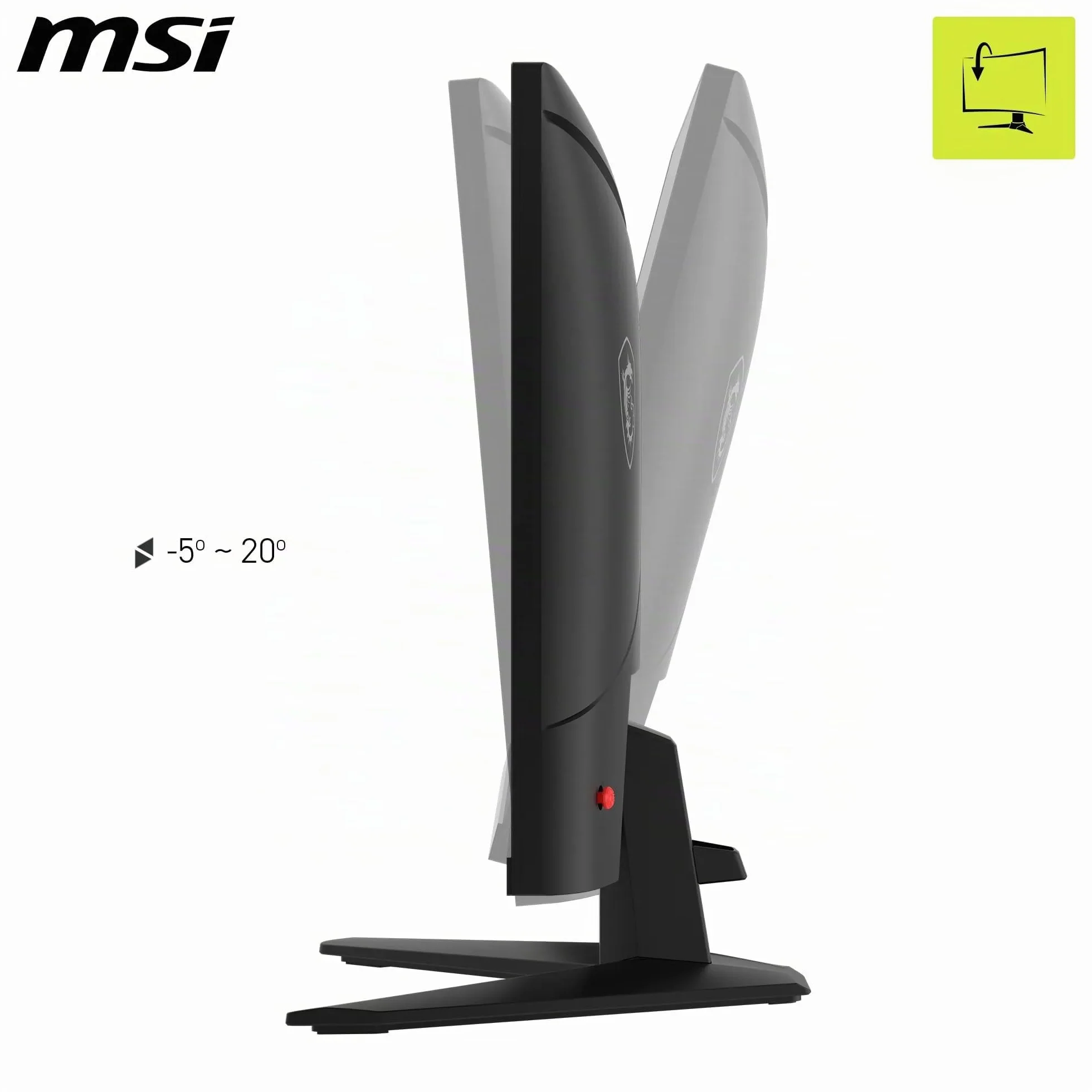 msi MAG 274QF X24 Monitor Gaming 27" WQHD – 2560x1440 Rapid IPS, 240Hz, 0,5ms, HDR Ready - AMD FreeSync Premium, Eye Care, AI Vision, HDMI 2.0b, DP 1.4a, Supporto Inclinabile, VESA Mount, Nero