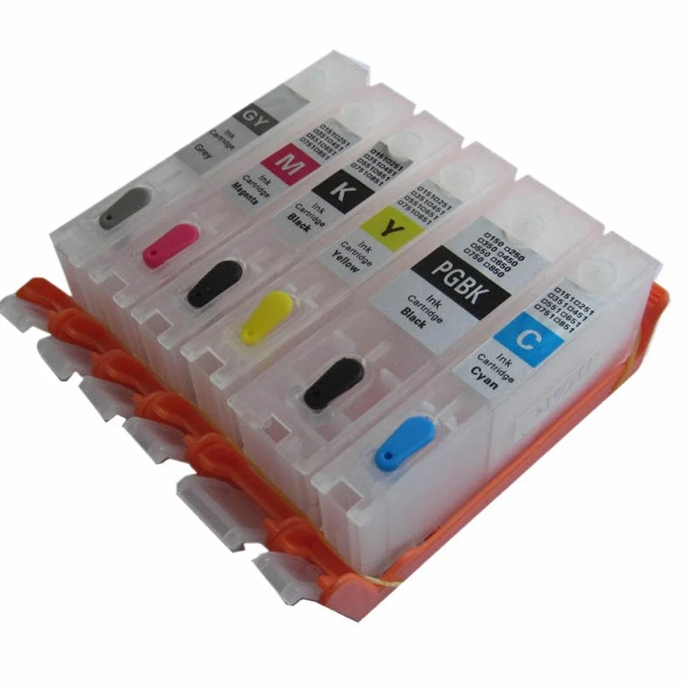Kit di ricarica d'inchiostro 6 Inchiostri coloranti a colori 100ml Compatibile con MG7750 MG7751 MG7752 MG7753 TS8050 TS9050