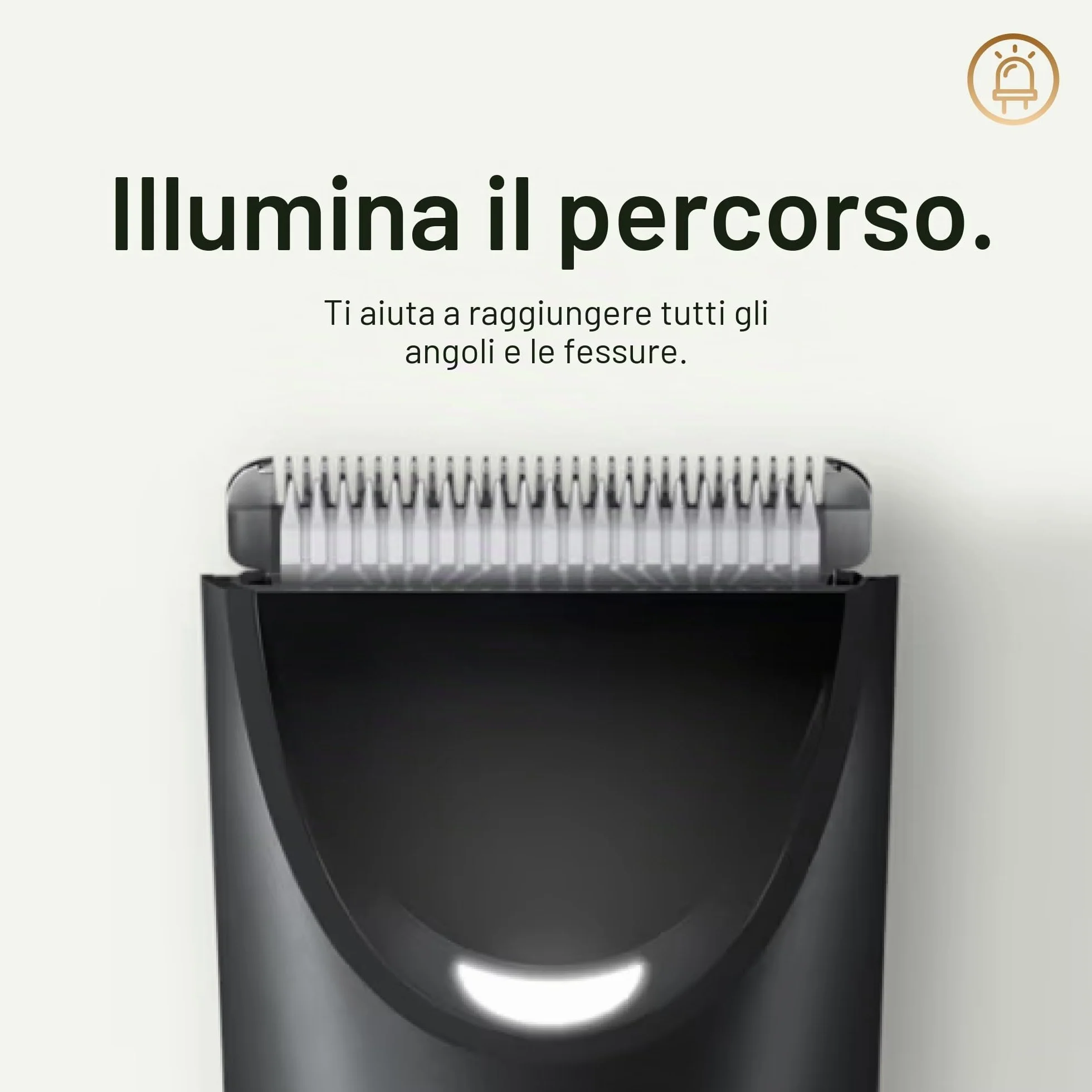 MANSCAPED® The Lawn Mower® 3.0 Plus Rasoio per peli di inguine e corpo, lama SkinSafe®, impermeabile, ricaricabile USB-C, rasoio a sfera wireless da uomo