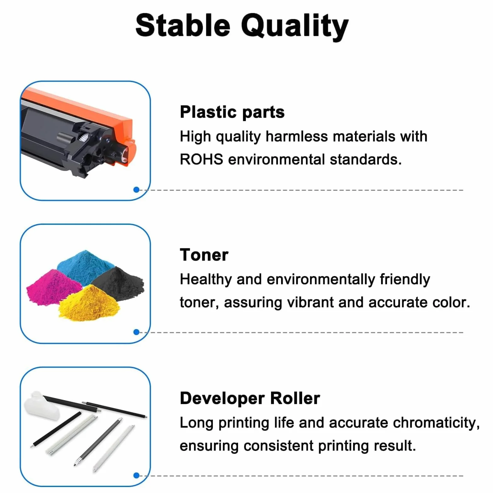Alta Capacità 418425 Contenitore per Toner di Scarto di Ricambio per Ricoh IM C2000 C2500 C2510 C3000 C3010 C3500 Stampanti, Trasparenti e Resistenti,Black-1 pack