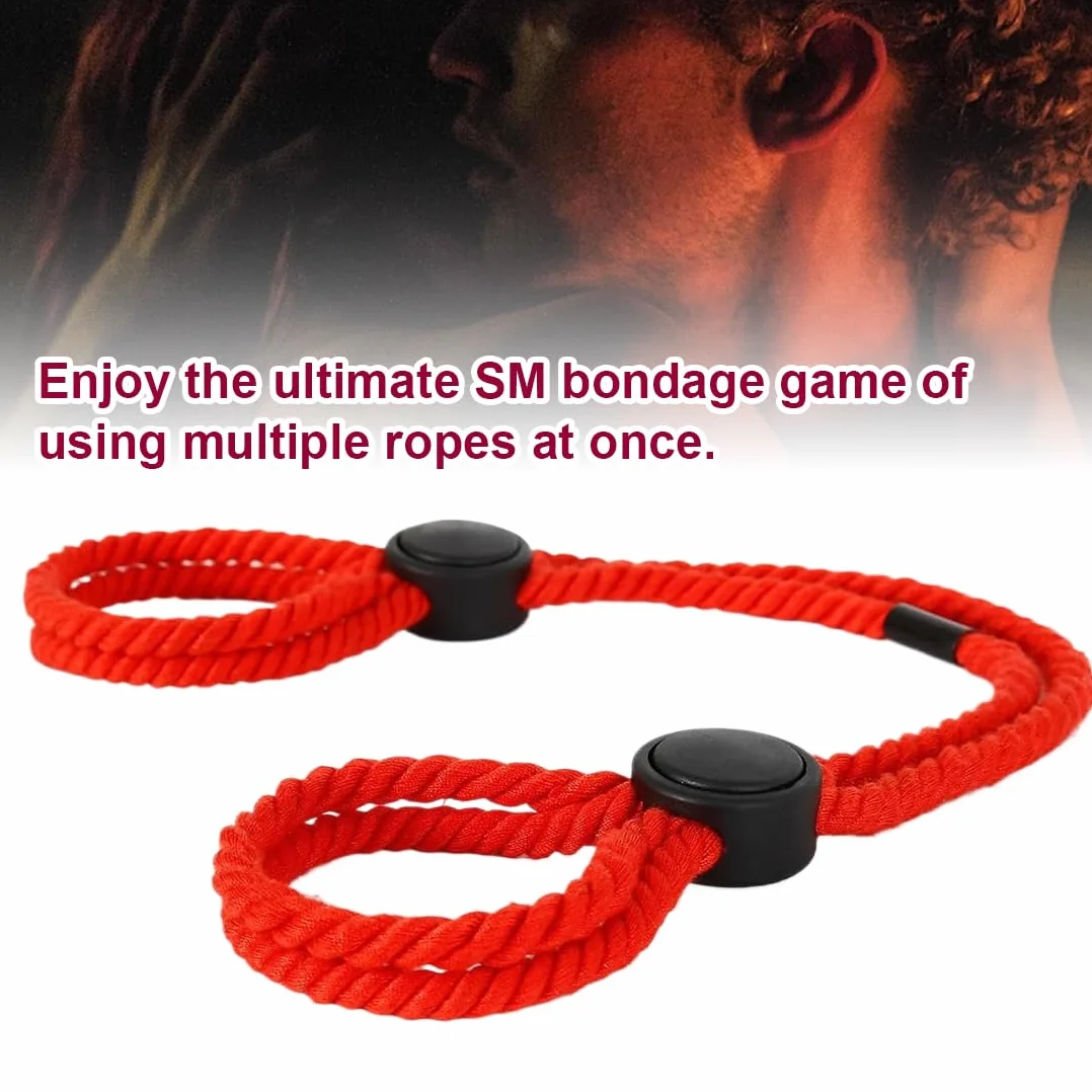 Kit Bondage Set per Coppie - Corde Rosse per Principianti, Fune SM, BDSM