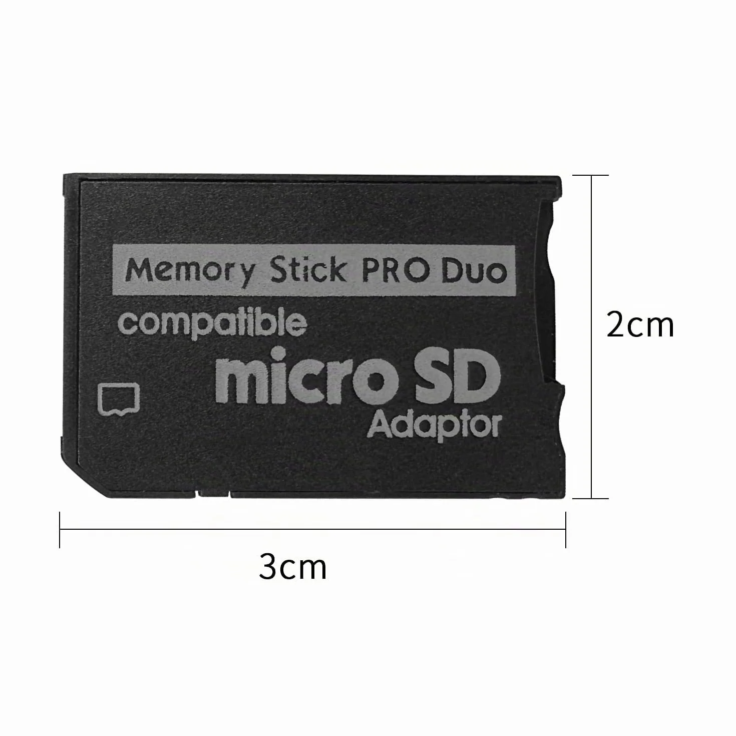 QUMOX Adattatore MicroSD a Memory Stick PRO Duo, compatibile con dispositivi con slot Duo, per fotocamere, videocamere, PSP, Handycam