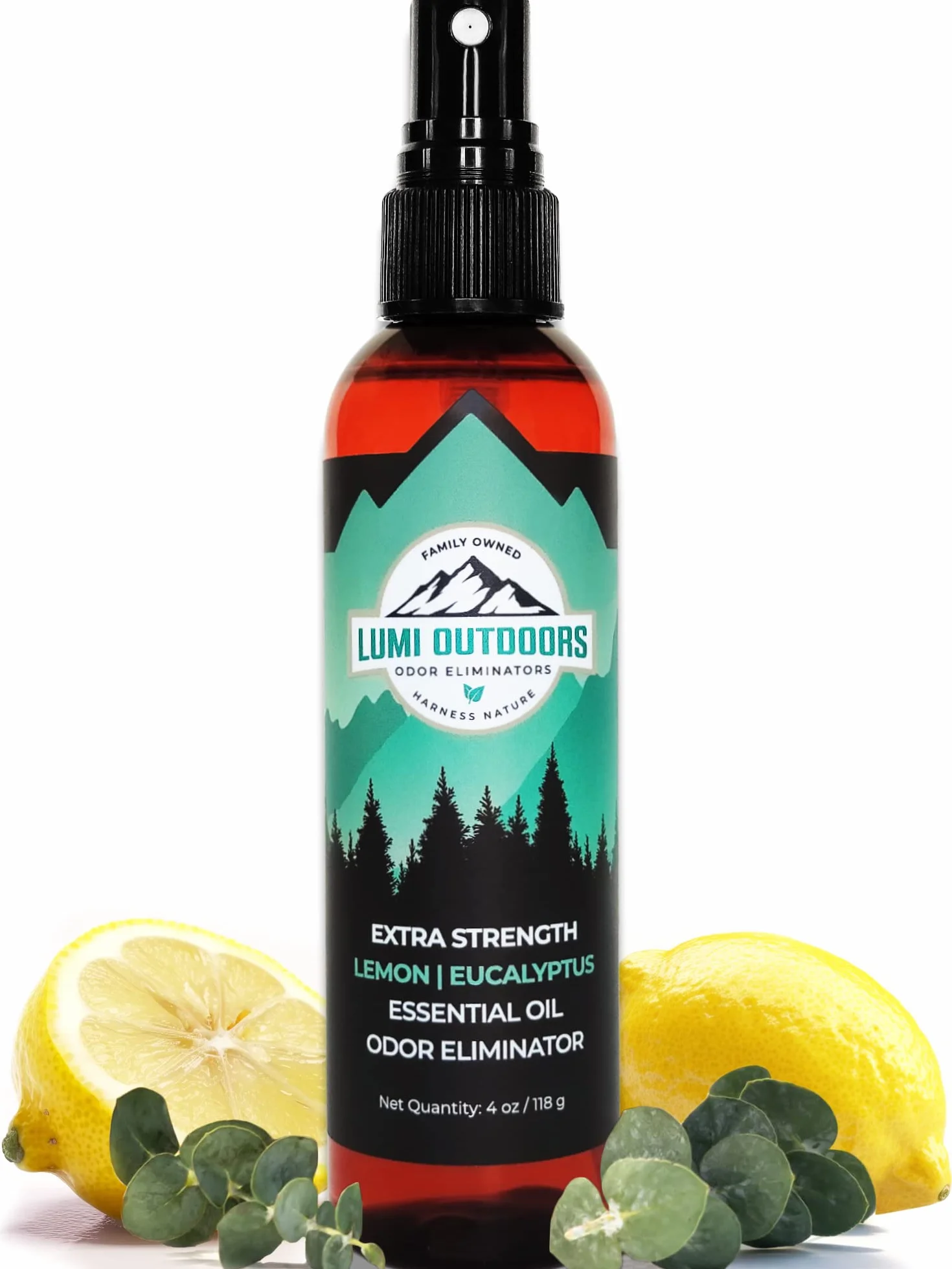 Lumi Outdoors Deodorante Spray per Scarpe Elimina Odori Eucalipto Citronella