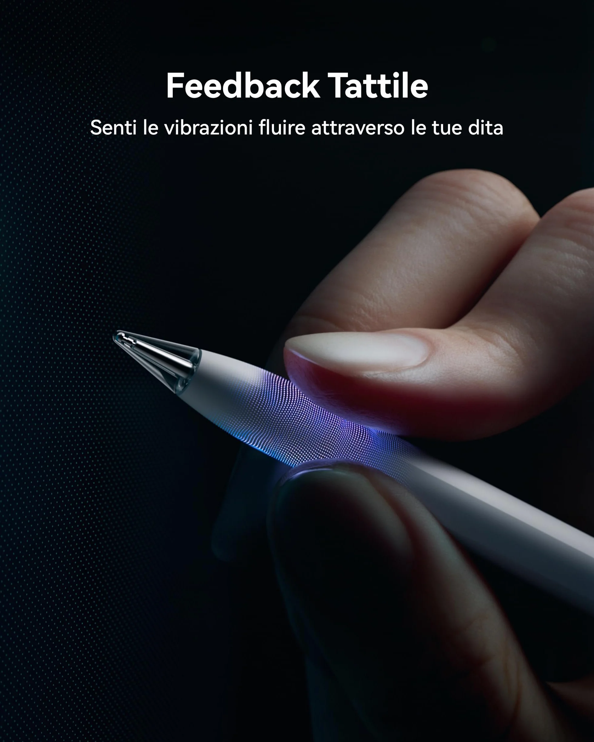 HUAWEI M-Pencil Pro, Penna Stylus con Tre Punte Yersatili, Design con Luce Pulsante, Pulsante Rapido, Gesti Multipli, 10.000+ Livelli di Sensibilità alla Pressione, NearLink