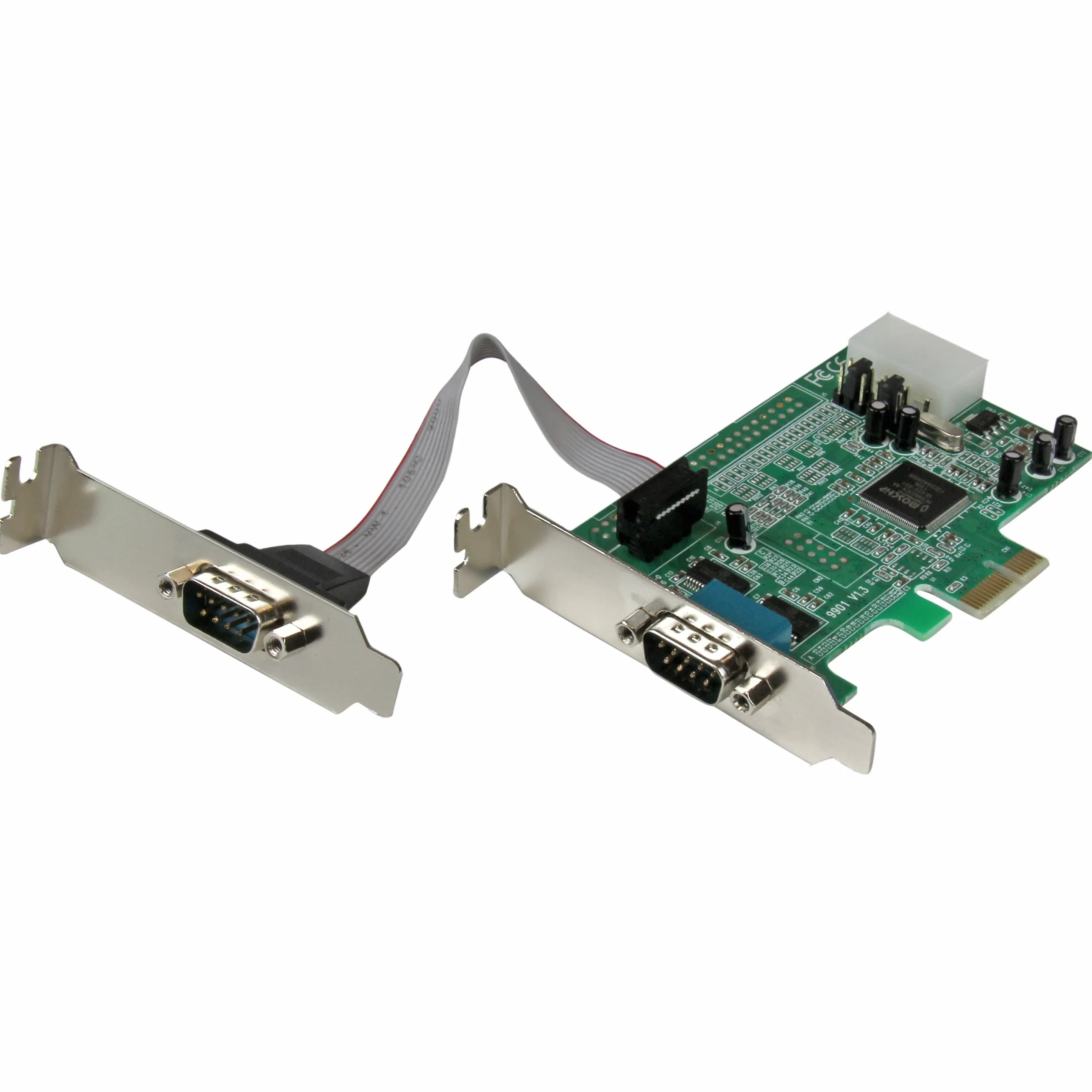 Startech.Com Scheda PCI Express Seriale Nativa Basso Profilo a 2 Porte Rs-232 con 16550 Uart