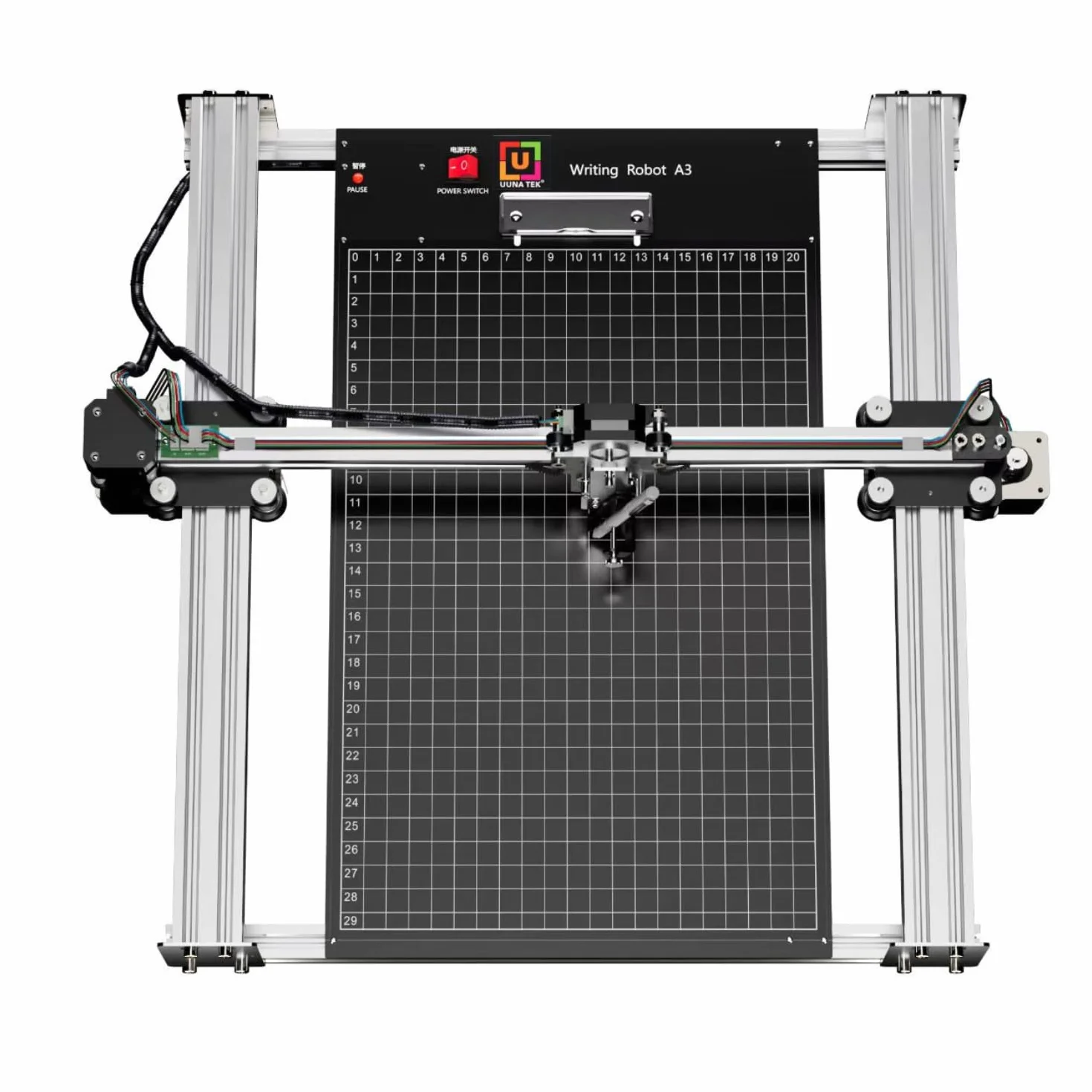 iDraw 2.0 XY Pen Plotter - Macchina da disegno con piastra di base, A3, motore passo-passo 4 x 42, doppio più veloce di 1,0