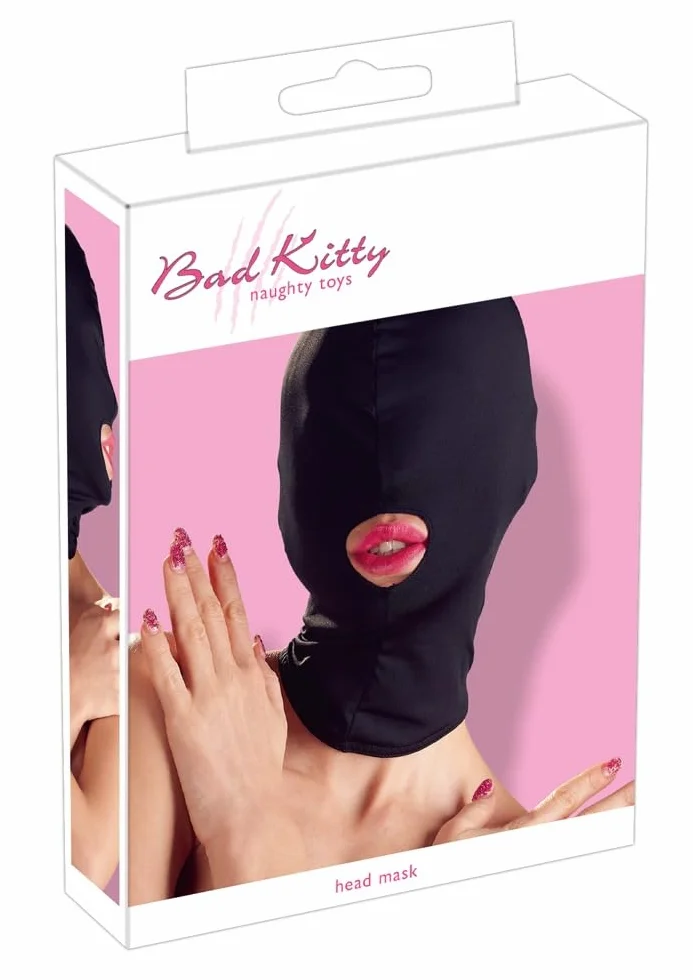 Bad Kitty Maschera per la Testa Nero One Size