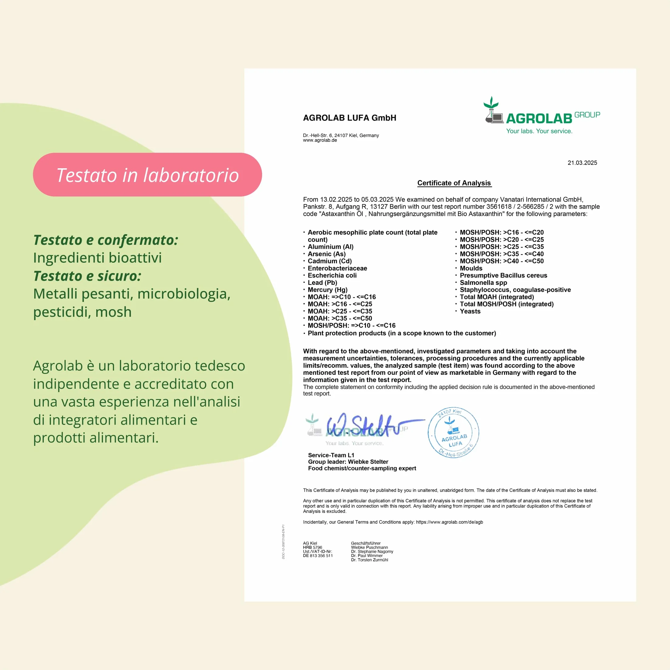 Vegavero® Astaxantina Biologica Antiossidante Haematococcus Pluvialis Difese Immunitarie Salute Pelle Occhi Alta Biodisponibilità Vegan
