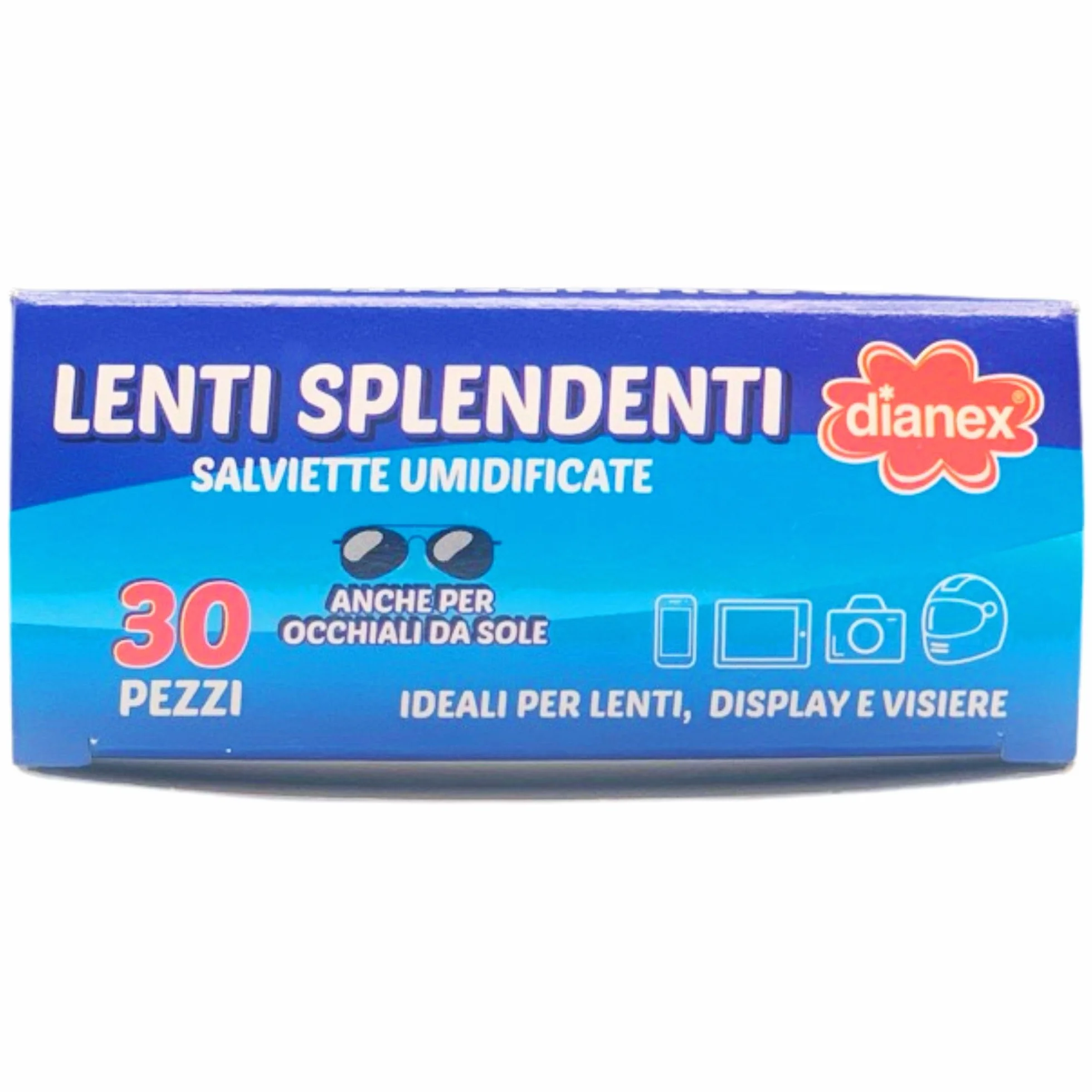 Salviette Umidificate Detergenti Per Occhiali LENTI SPLENDENTI 30 Salviette (3 Confezioni)