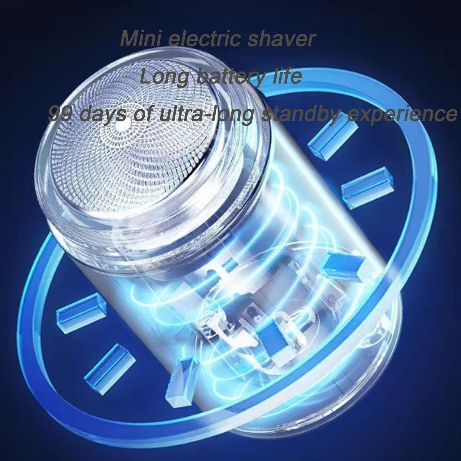 Rasoio elettrico impermeabile IPX7 per peli intimi del corpo uomo