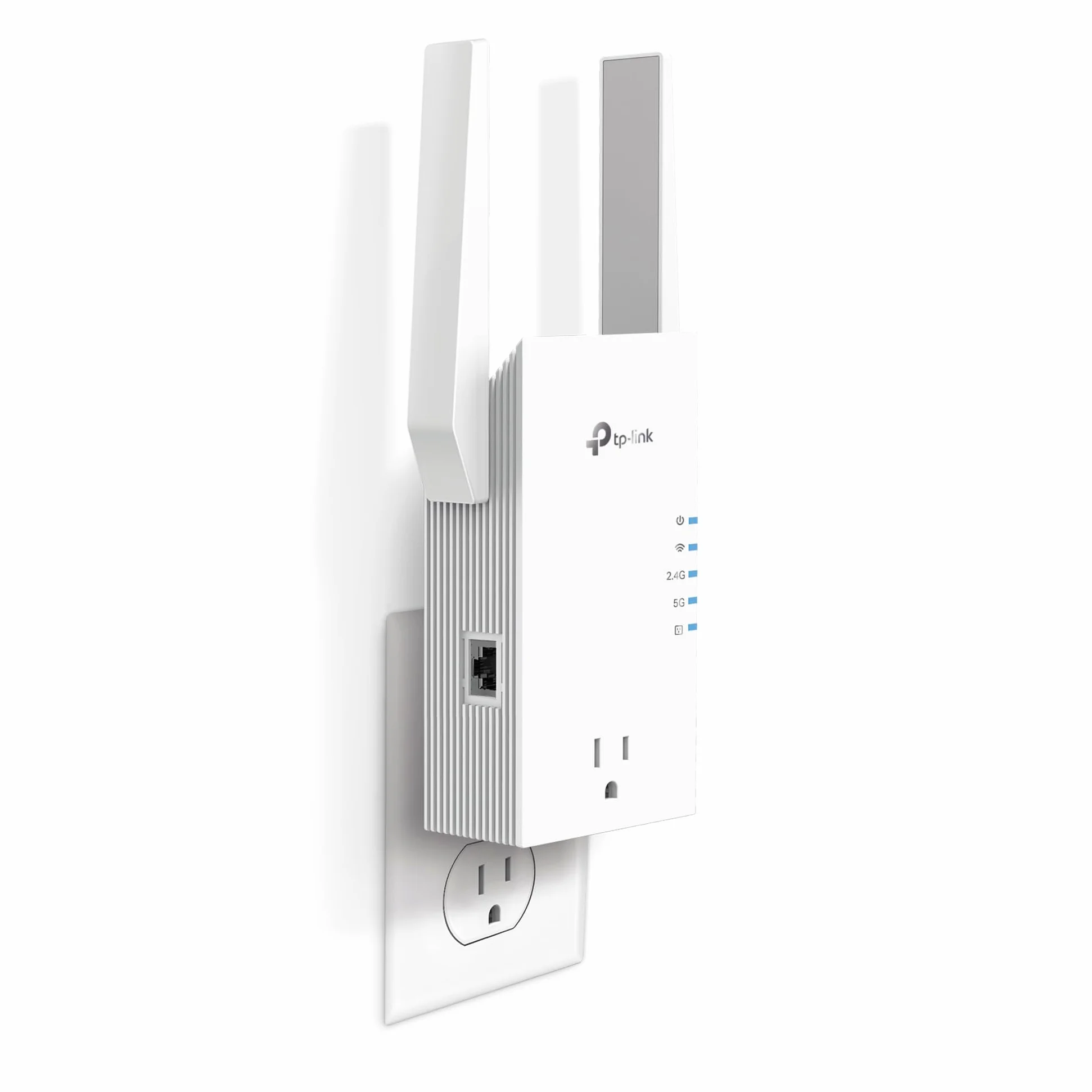TP-Link RE765X AX3000 WiFi 6 Range Extender w/Smart Plug Integrated Passthrough | Ripetitore wireless dual-band con porta Ethernet | Fino a 2400 mq, 64 dispositivi | Compatibile EasyMesh |