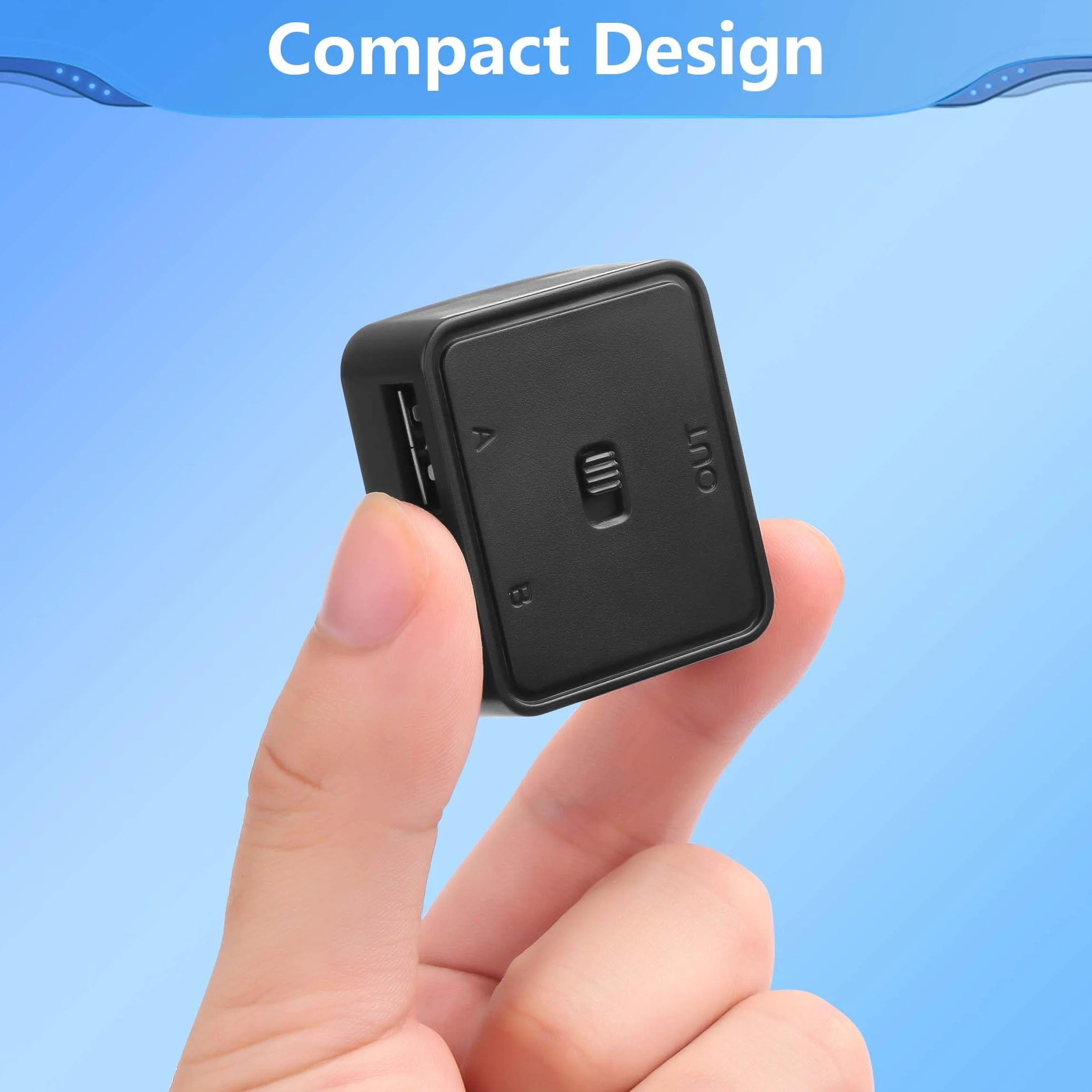 CERRXIAN 2 interruttori USB 2.0 1 in 2 out, interruttore USB bidirezionale 2 computer condividono 1 dispositivo per stampante, scanner, tastiera
