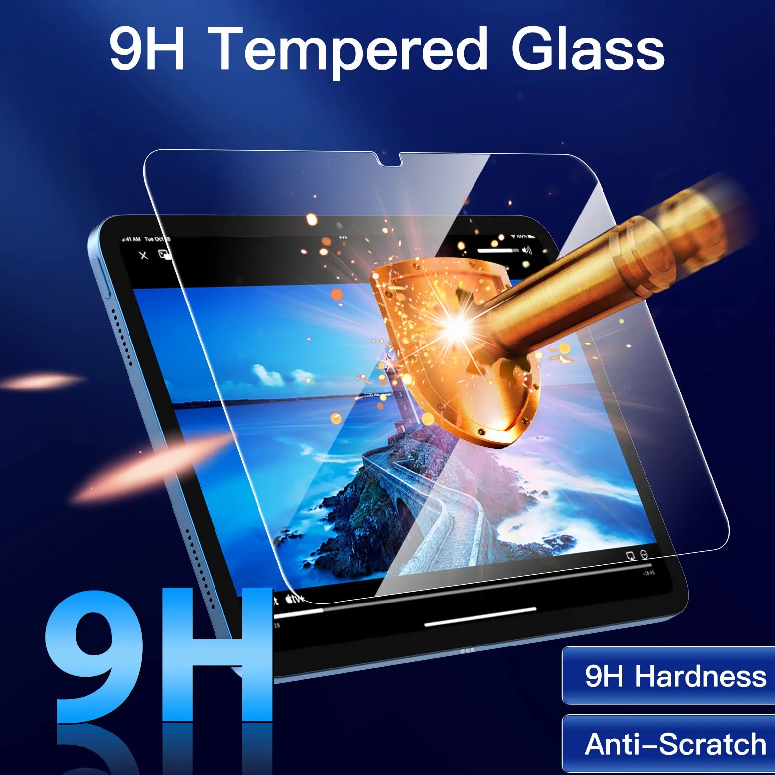 JETech Pellicola Protettiva Vetro Temperato per iPad (A16) 11a/10a Generazione (2025/2022), HD Chiaro, Pacco da 2