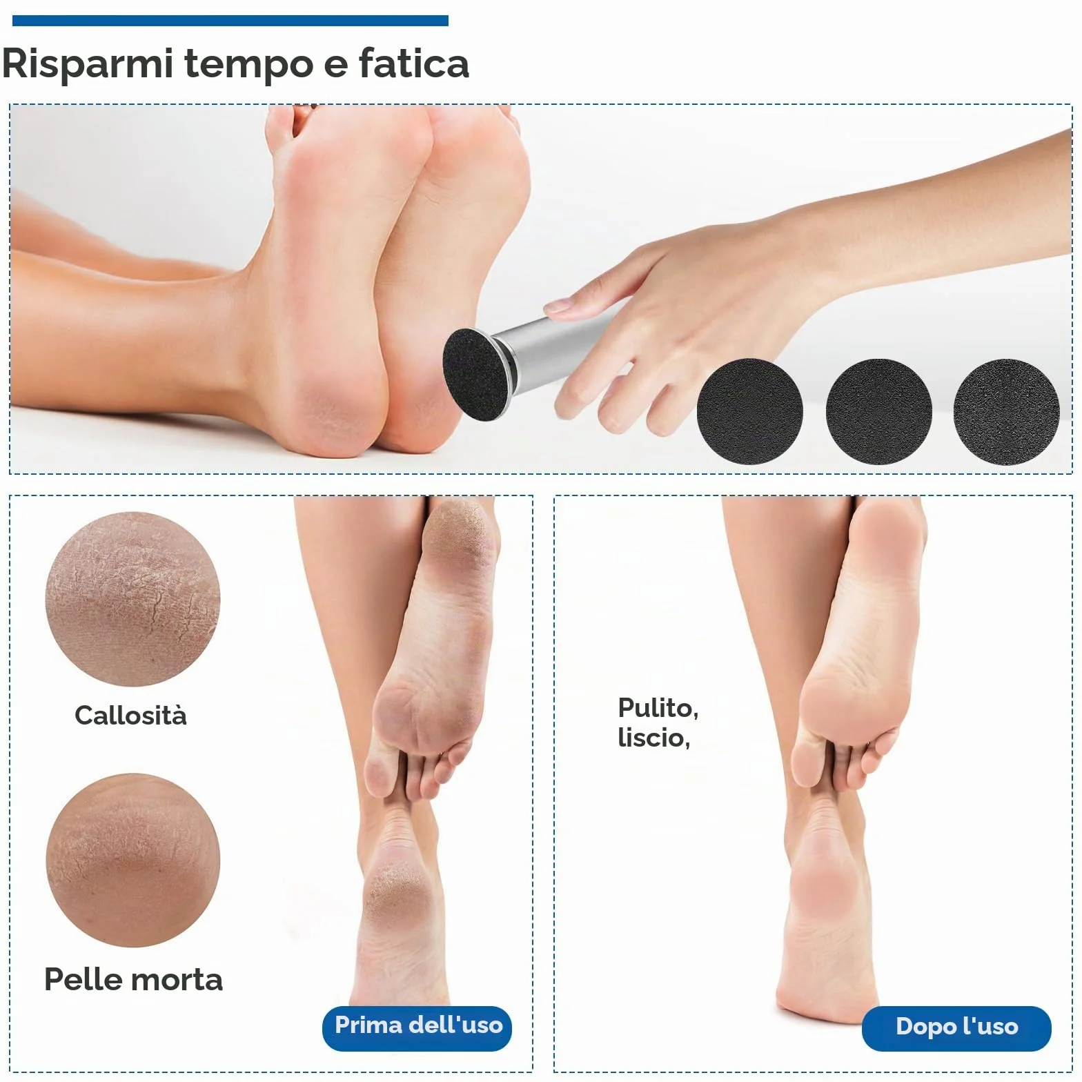 Piedi Grinder Carta Vetrata 150pz Disco di Levigatura Strumento Pedicure per Pelle Morta Tallone Screpolato