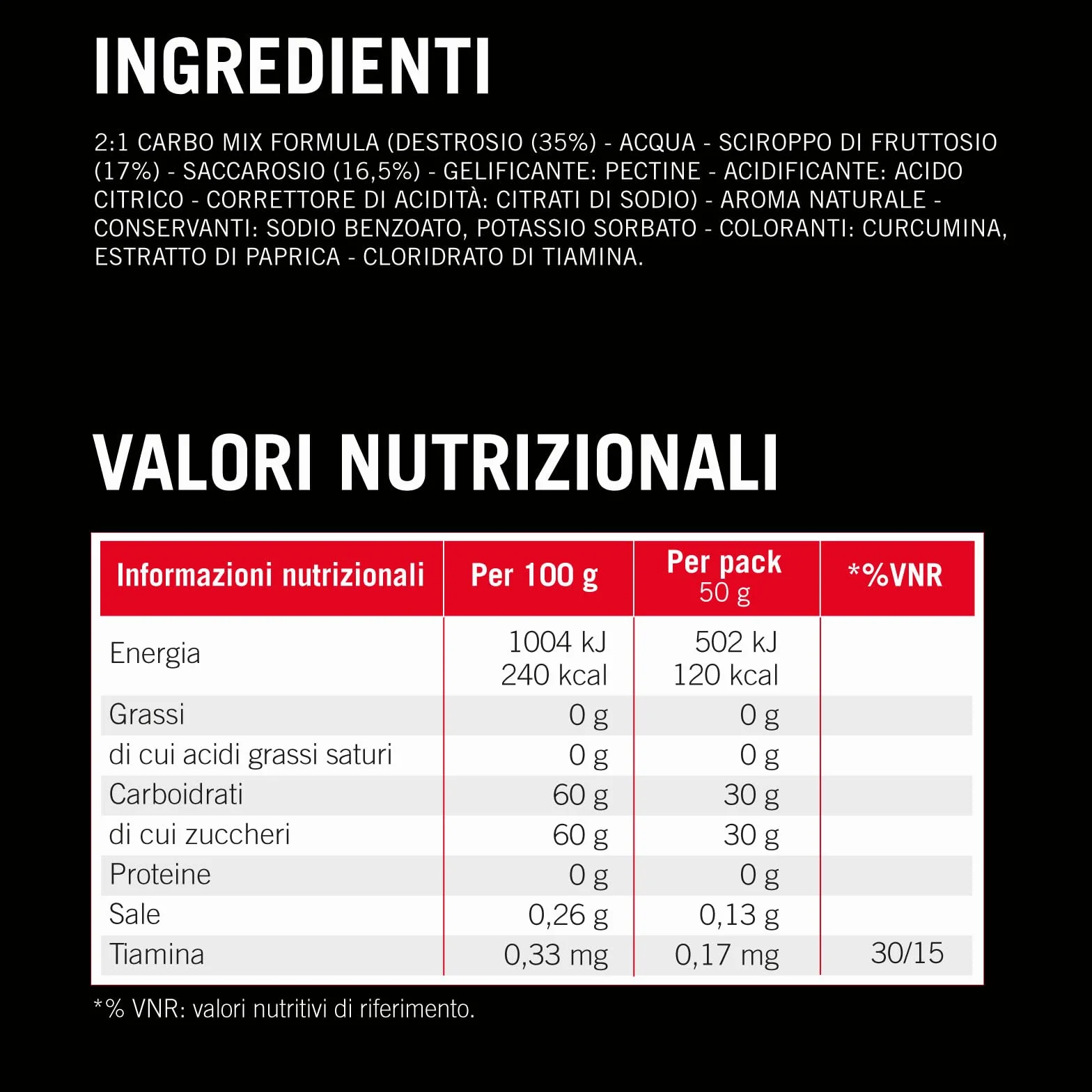 Enervit Carbo Jelly C2:1PRO Gel energetyczny 30g węglowodanów Tropicale Bezglutenowy Wegański 7 sztuk