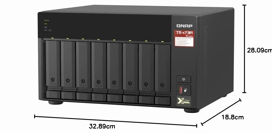 QNAP TS-873A-8G NAS Server 8-Bay Tower Ethernet V1500B