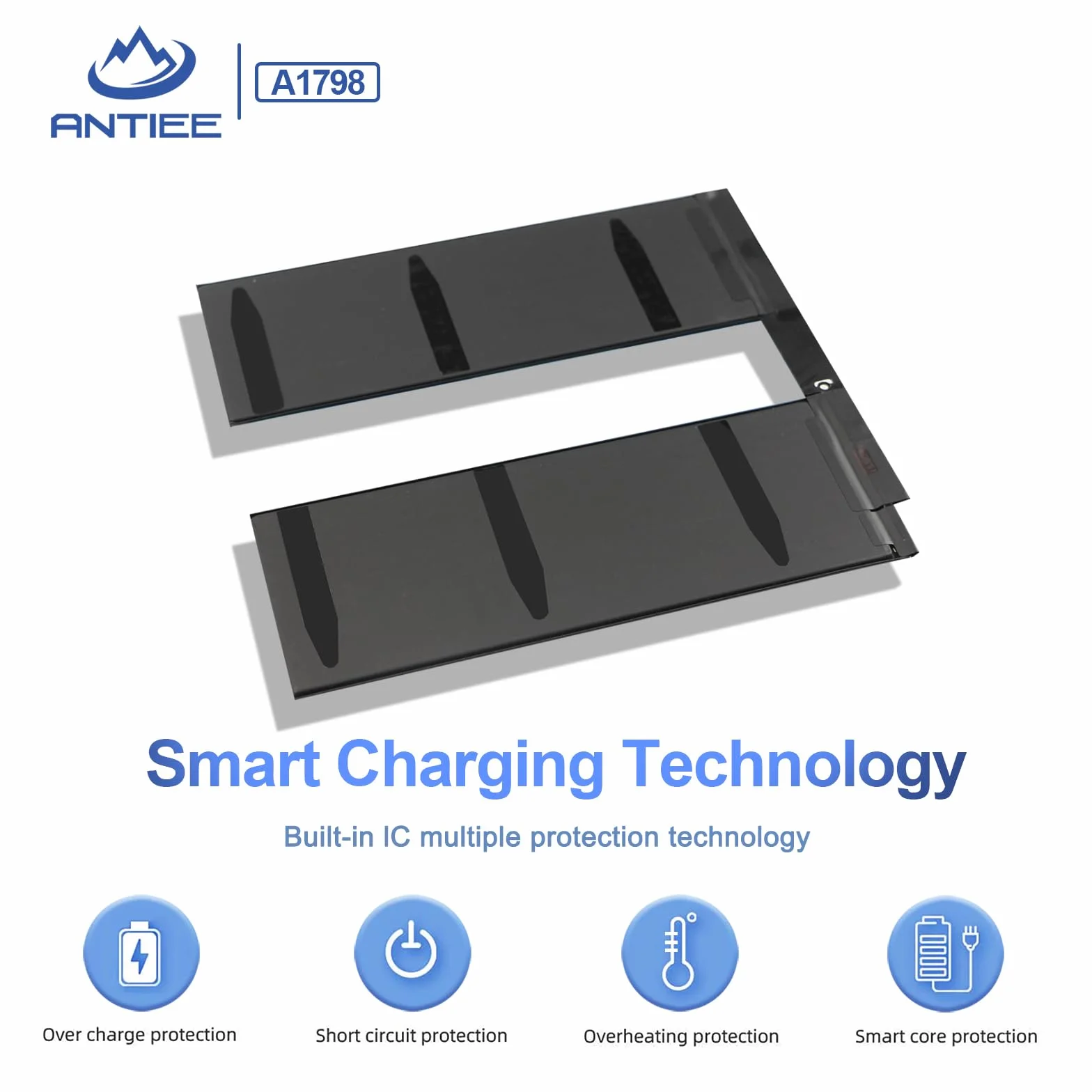 ANTIEE A1798 Batteria per iPad Pro 10.5 EMC 3140 3141 Wi-FI/Cellular MQDW2LL/A MPF02LL/A MPGJ2LL/A MQDT2LL/A MPDY2LL/A MPGH2LL/A MQDX2LL/A MPF12LL/A MPGK2LL/A MQDY2LL/A A1701 A1709 A1852