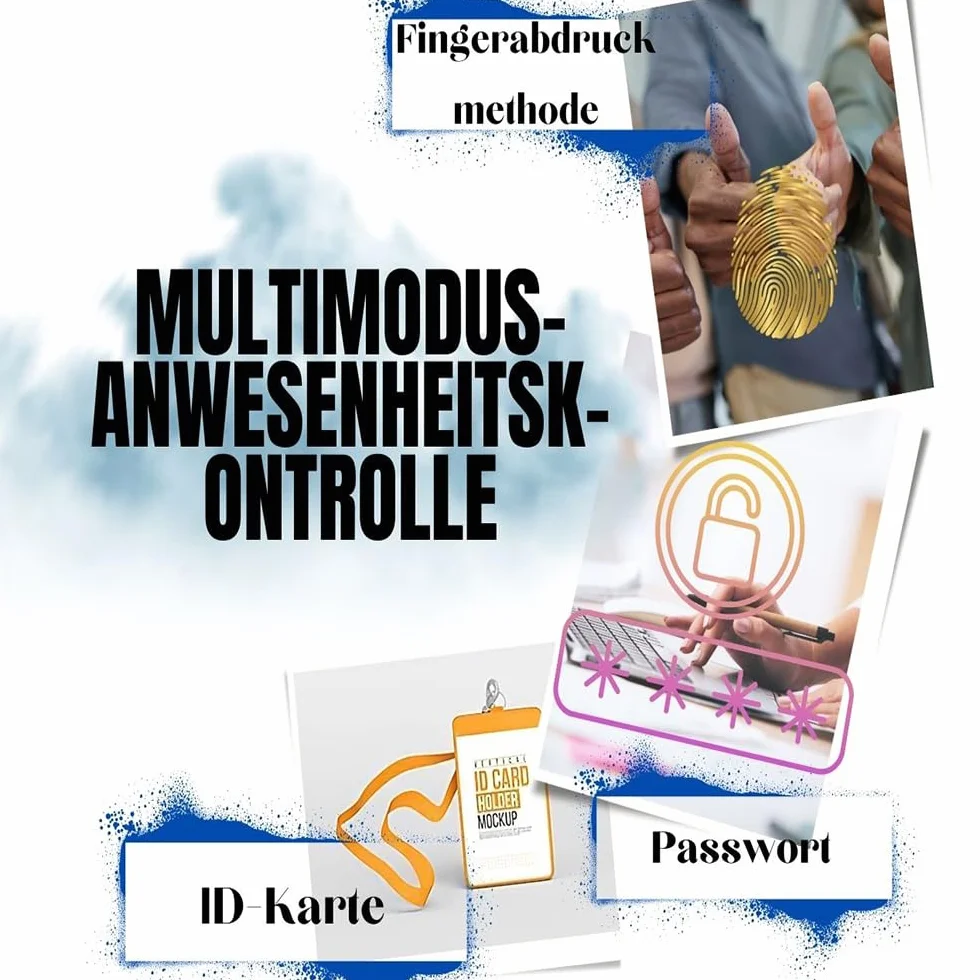Rilevatore presenze con timbracartellini per piccole imprese, supporto italiano, calcolo straordinari