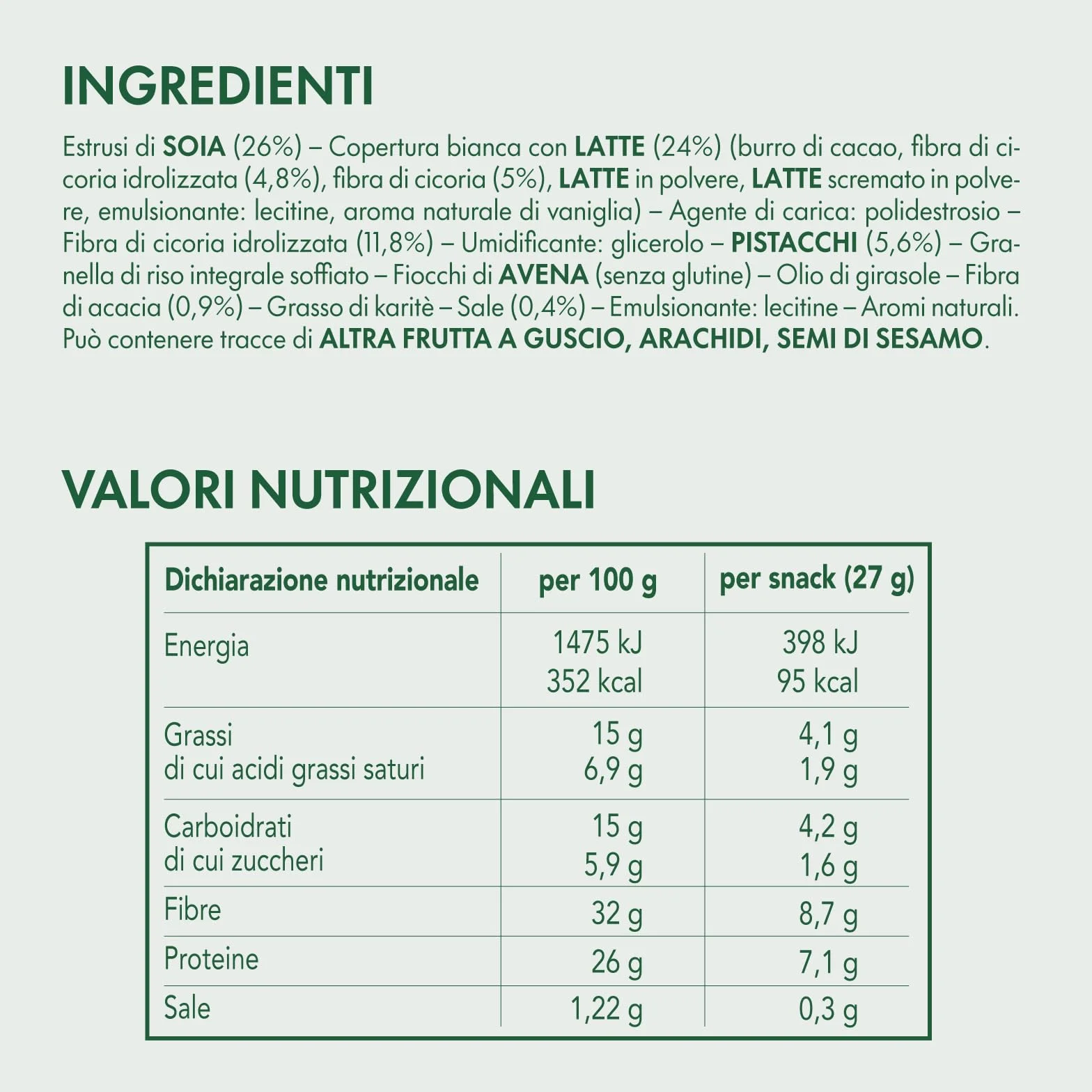 Enervit EnerZona Protein Snack Variety Pack 6x33g Barrette Assortite Cocco Noir White Peanuts Salty Caramel Pistacchio Nocciola