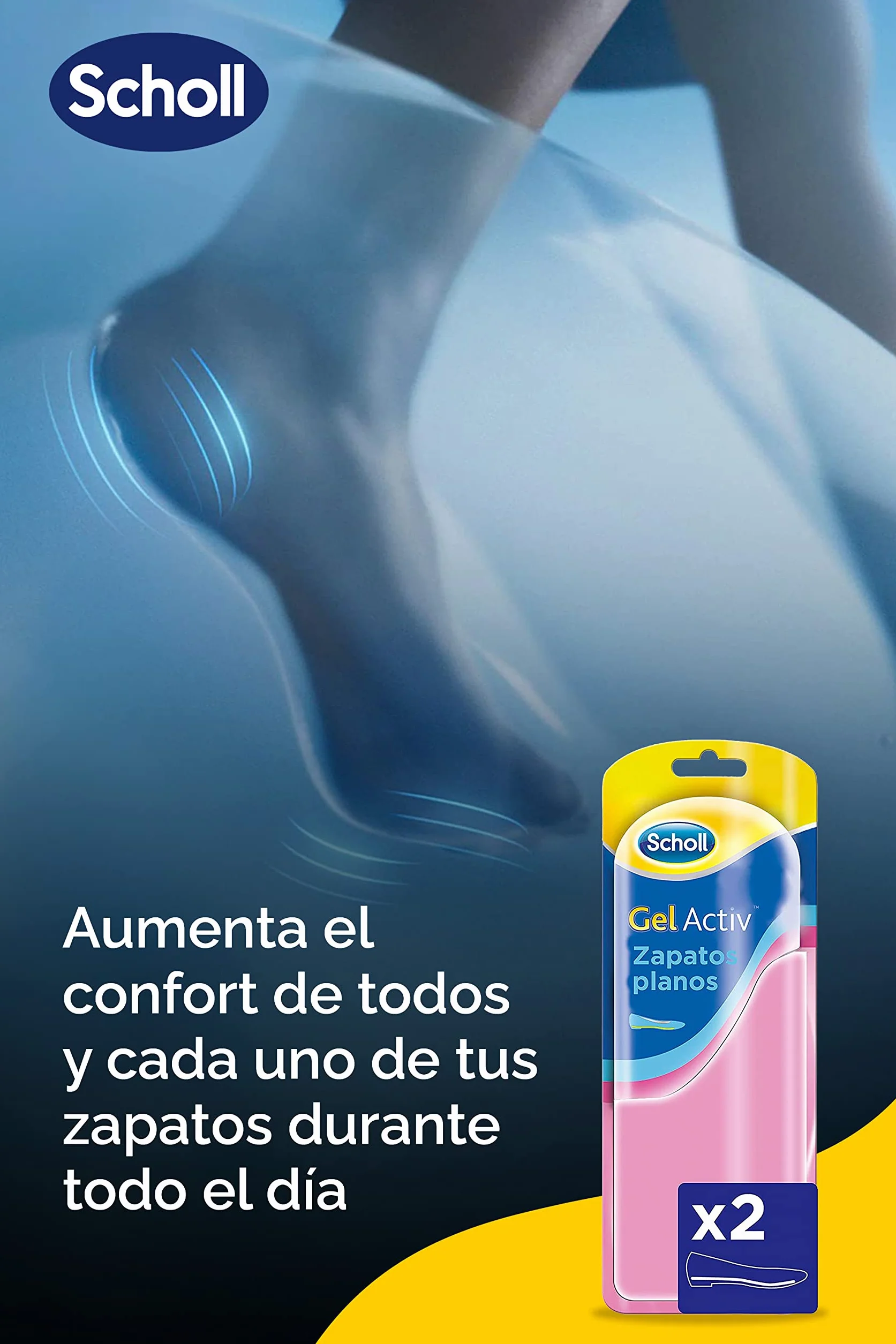 Scholl Gel Activ Solette Donna per Scarpe Basse e Ballerine, 1 Paio