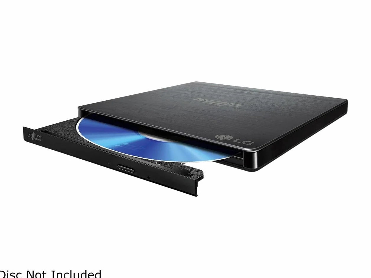 LG Electronics BP60NB10 Ultra Slim Portable UHD 4K/Blu-ray/DVD+/-RW Drive, USB 3.0 compatibile, PC Windows, Linux, Mac OS, con supporto M-DISC, riduzione del rumore, nero
