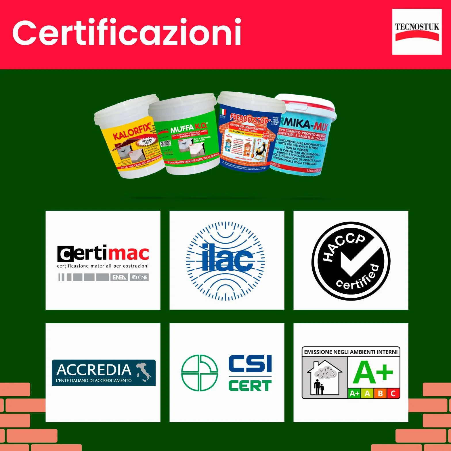 Eurocali Muffa KO Tecnostuk lt.3 Fondo Antimuffa per Muri Made in Italy - Ecologico e Traspirante