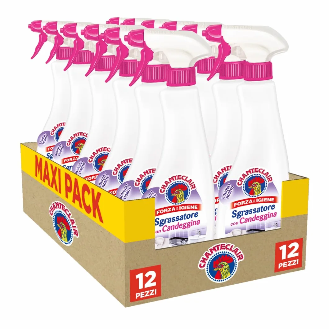 Chanteclair Sgrassatore Candeggina Bouquet Fiorido 12x625 ml Forza&Igiene