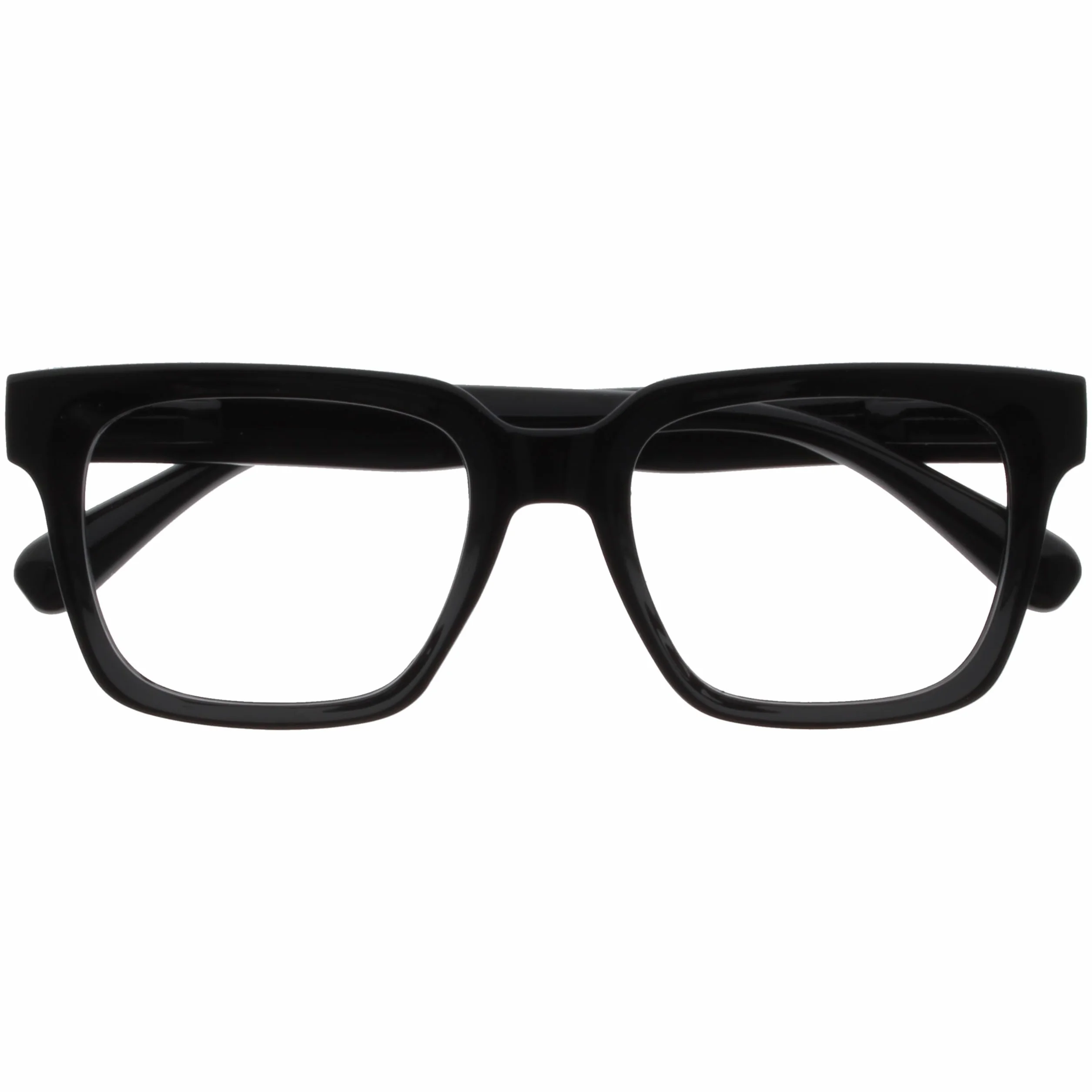 OPULIZE ERA Occhiali luce blu donna uomo Antiriflesso Antibagliore Protezione UV Oversize Rettangolare Nero Lenti Trasparenti