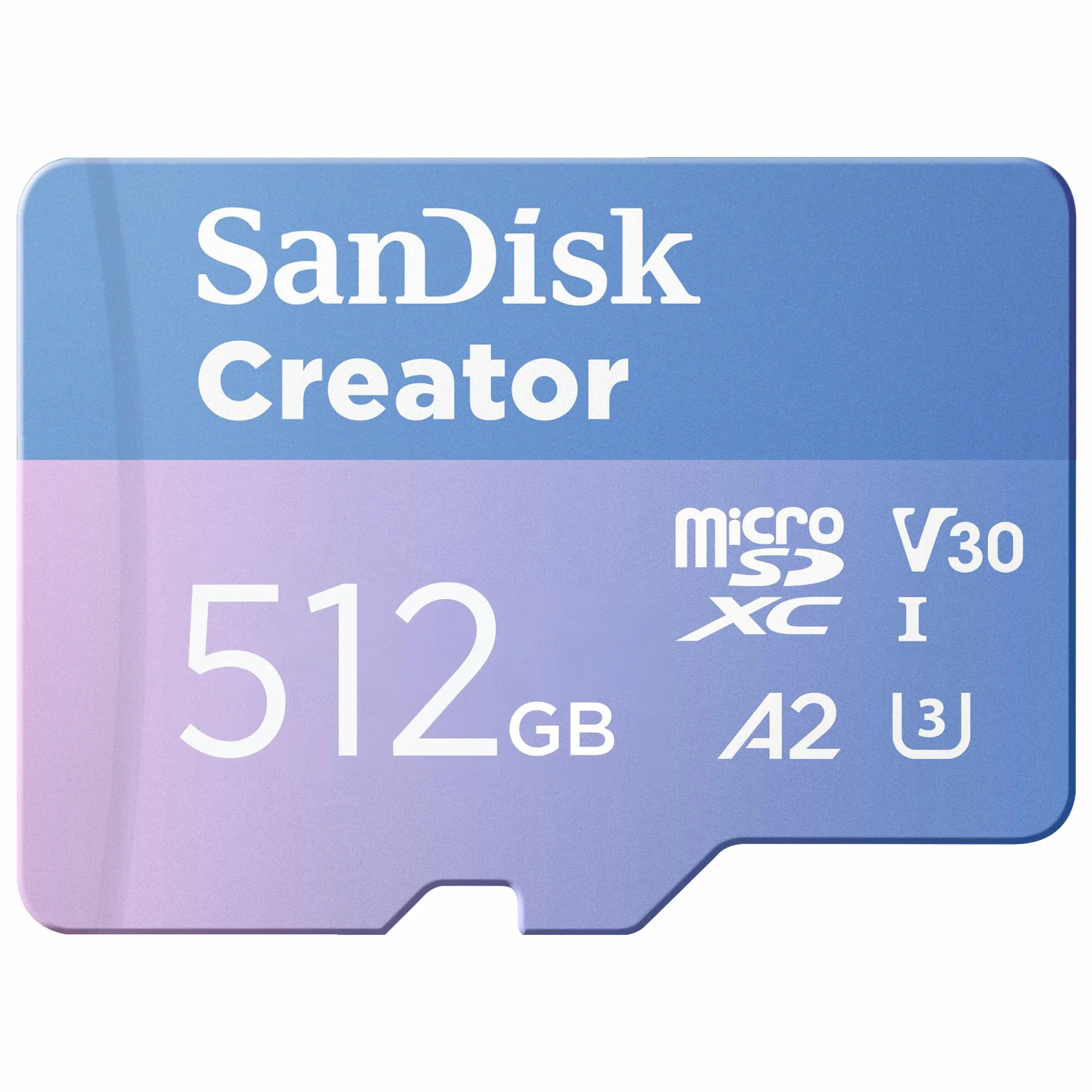 SANDISK Creator Carta microSDXC UHS-I 256 GB + Adapter (Per Smartphone, Action Camera e Droni, 5,3K i 4K, A2, C10, V30, U3, fino a 190 MB/s, 3 mesi di Adobe Lightroom inclusi)
