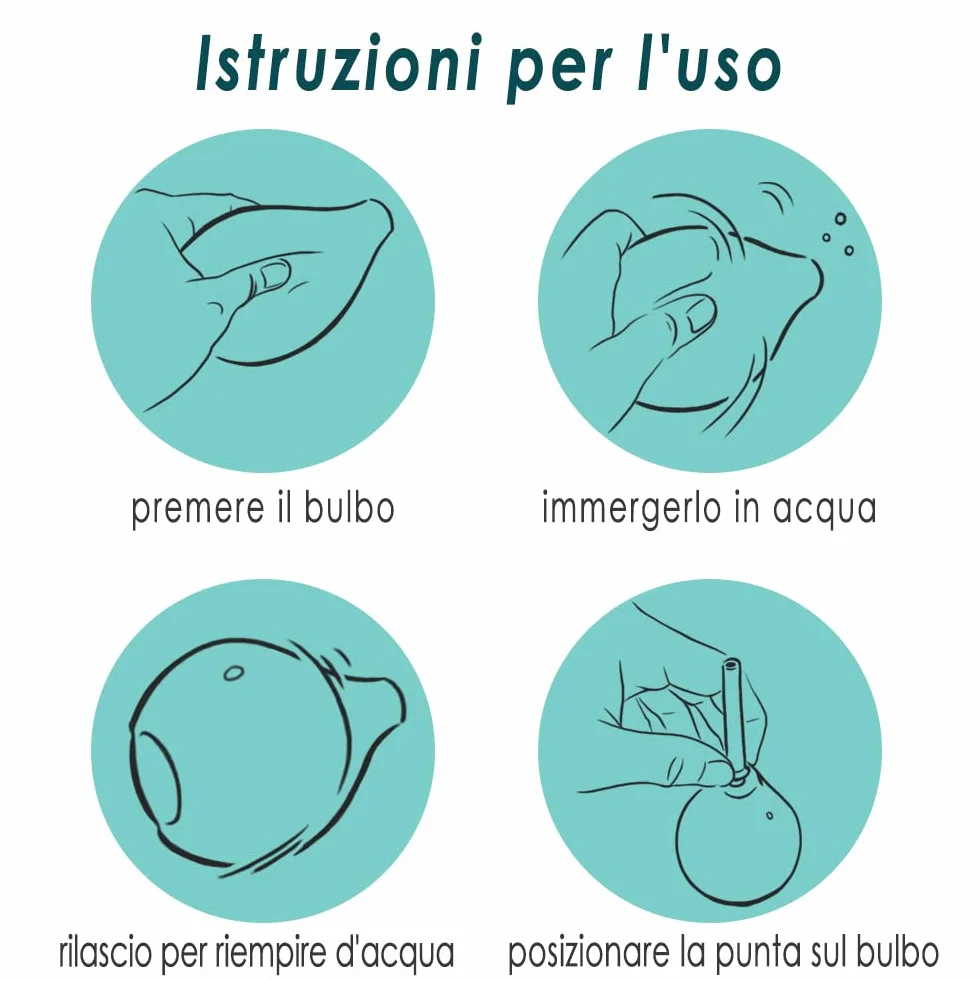 Clistere per Pulizia Intestino 225 ml – Peretta Rettale in Silicone Medico con 2 Cannule