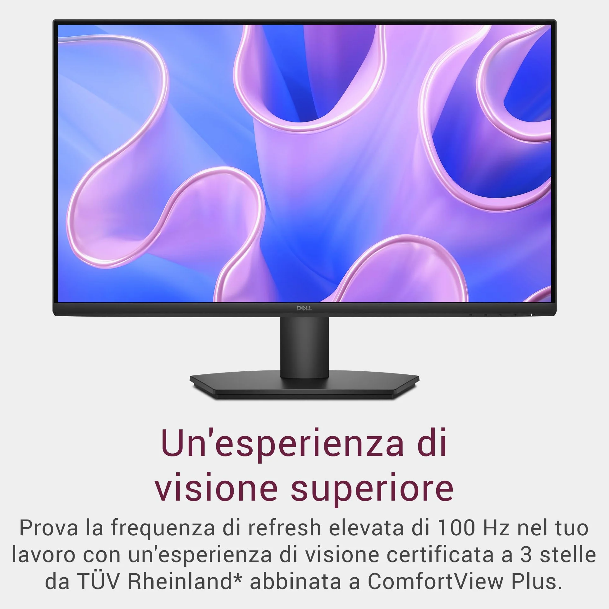 Dell 27 Monitor - SE2725HM, Full HD (1920x1080), 100Hz, IPS, 5ms, VESA (100x100mm), HDMI, VGA, 3 Anni di Garanzia, Nero